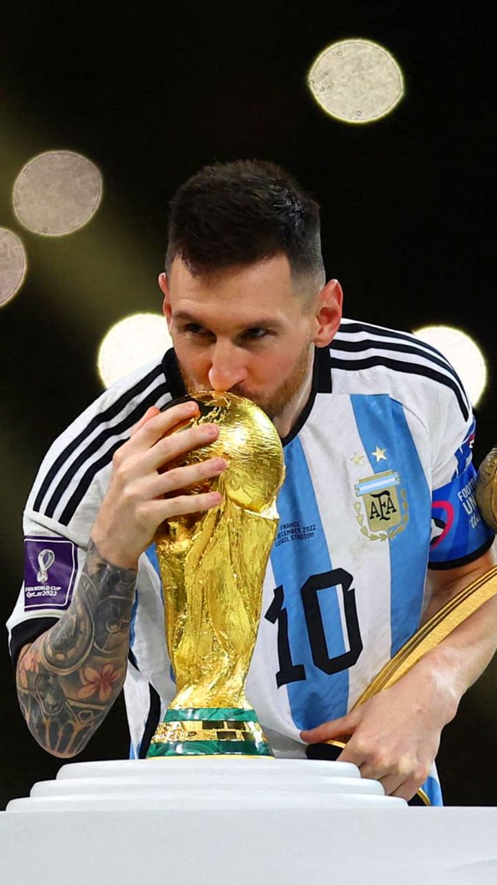 Lionel Messi FIFA World Cup 2022 Trophy Winner 4K Wallpaper iPhone HD Phone  9610h