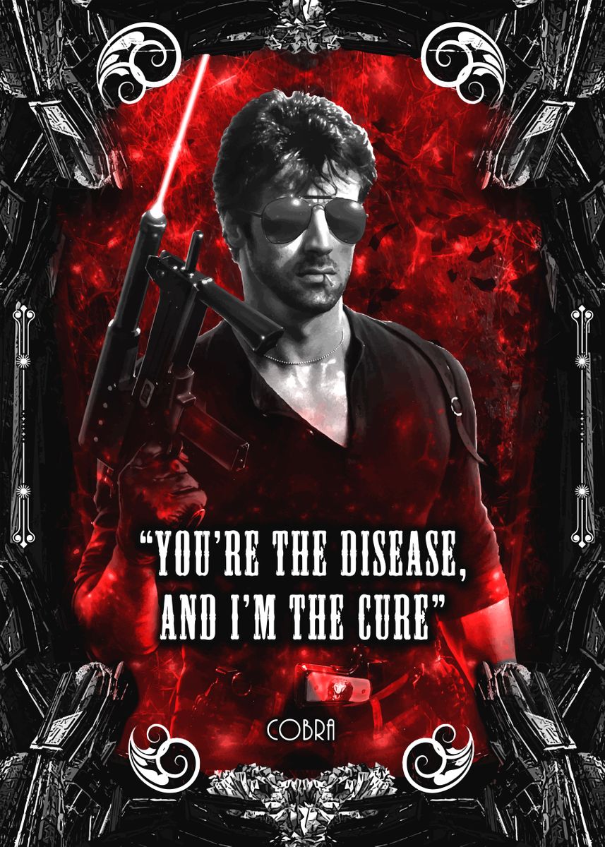 sylvester stallone Cobra' Poster