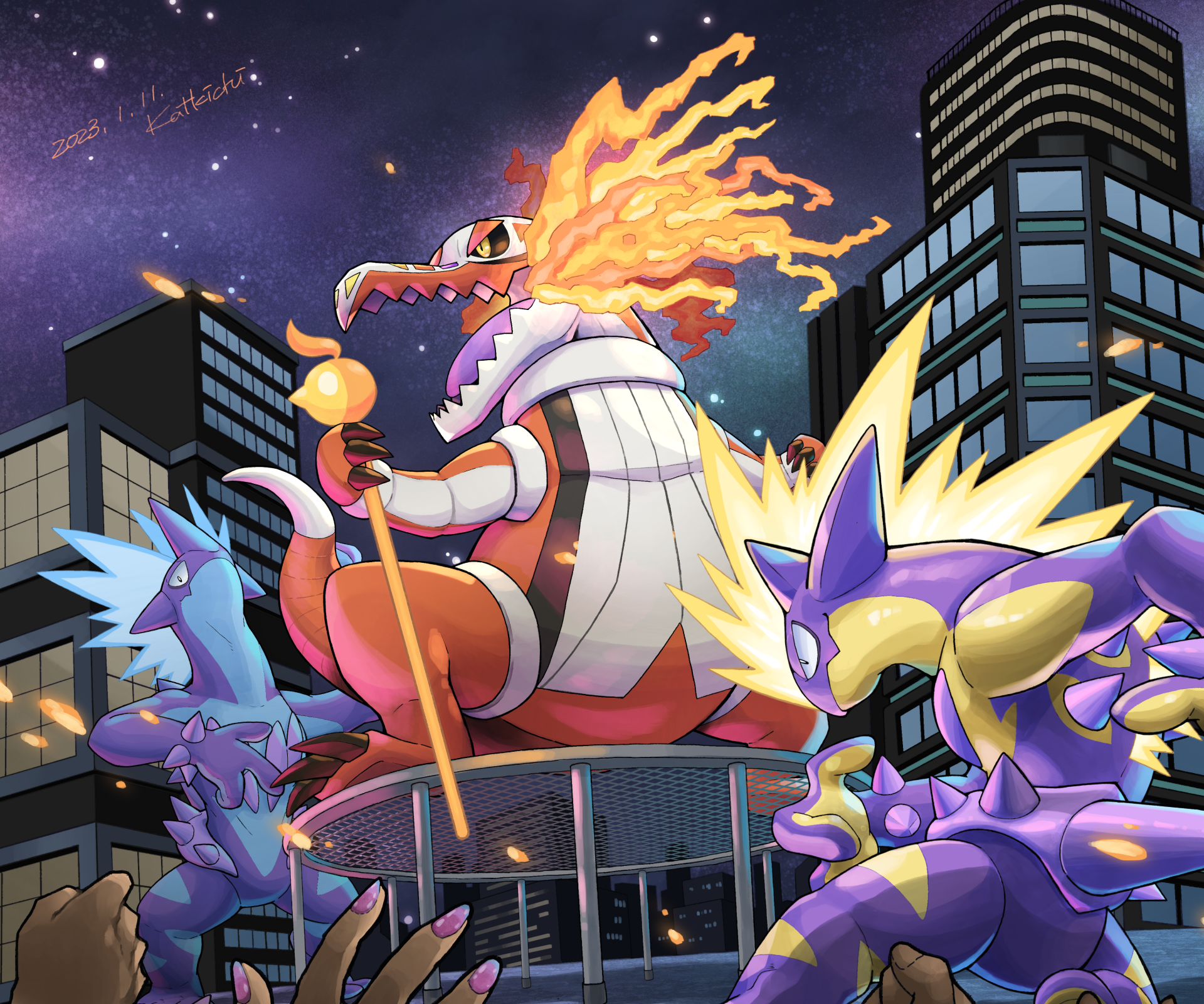 4K Skeledirge (Pokémon) Wallpaper and Background Image