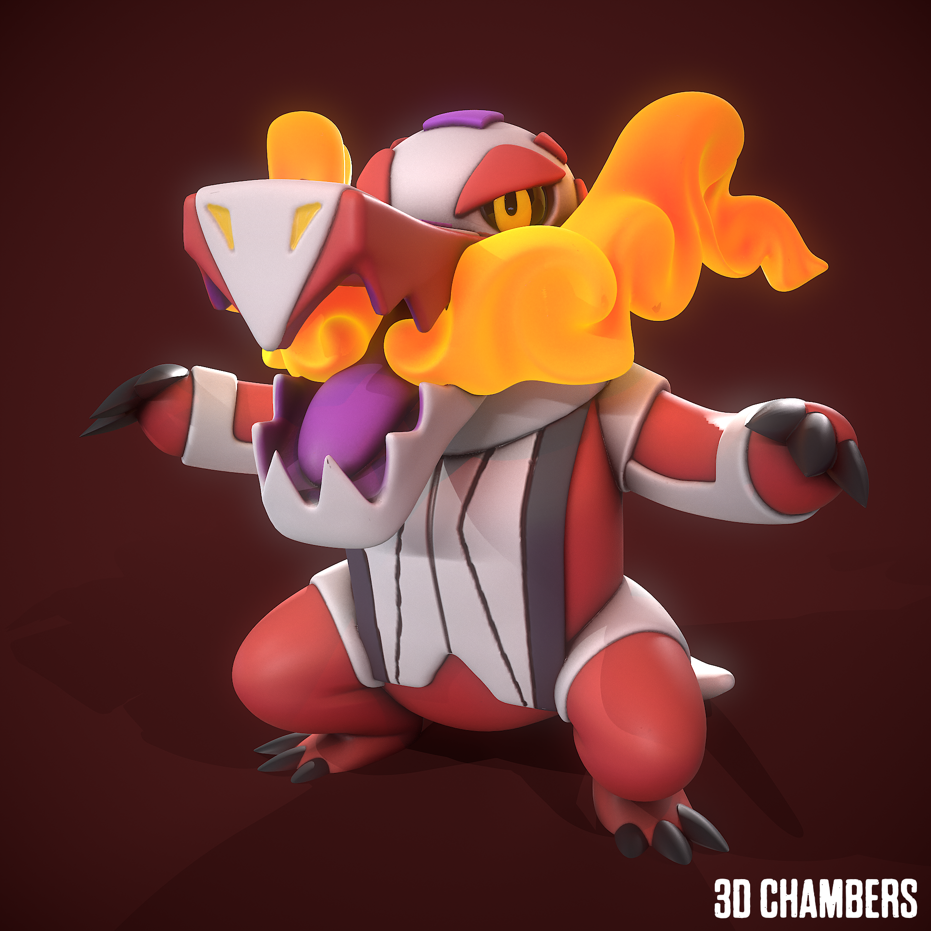 3D file Skeledirge STL Scarlet Pokemon Violet・ to download and 3D print・Cults