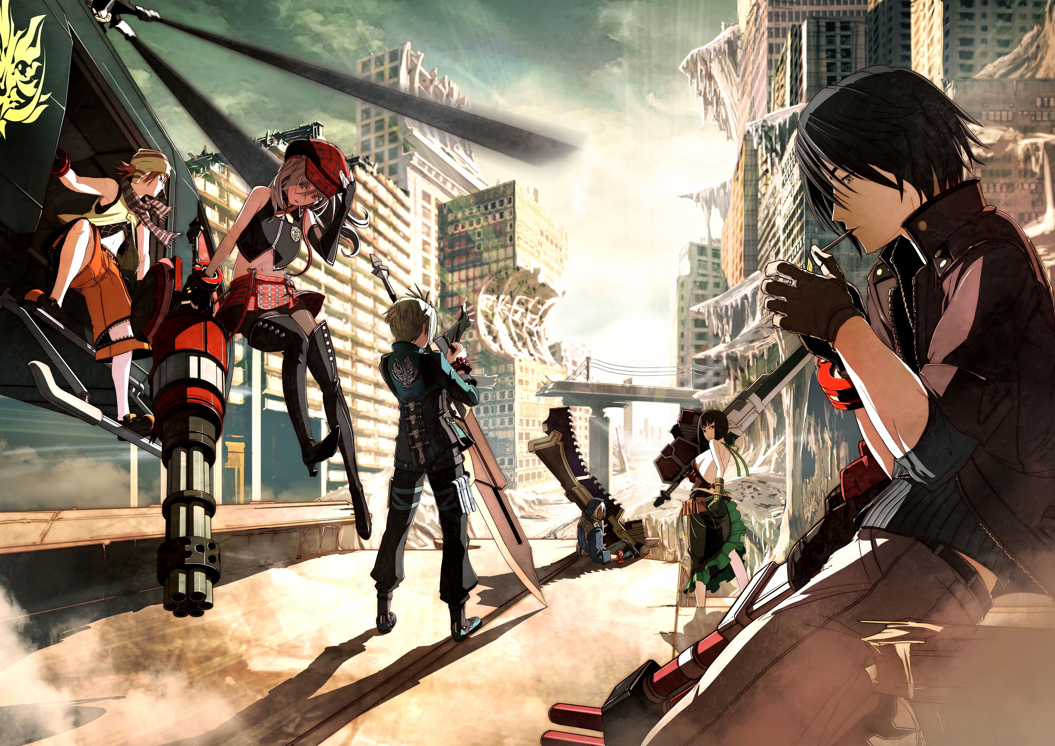 Anime. Gods eater burst, God eater 2, HD background