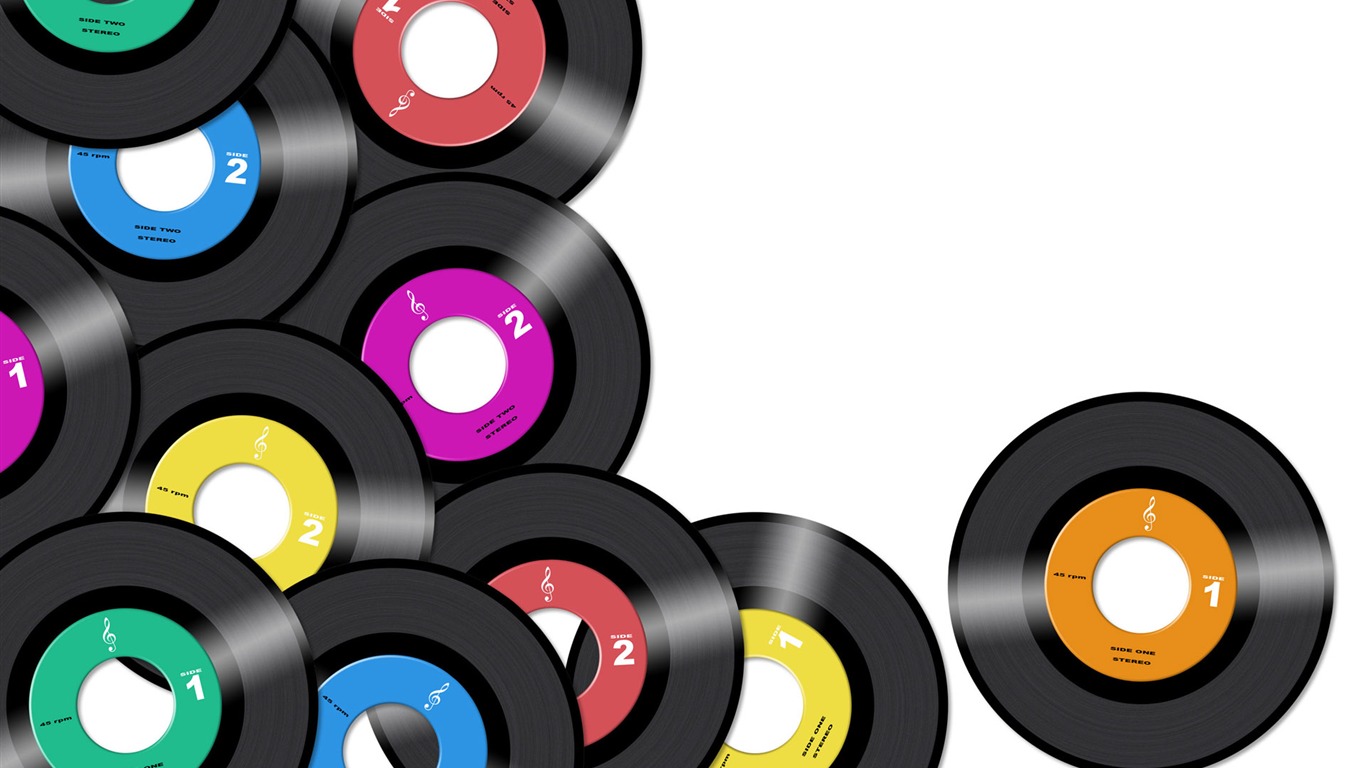Creative Design Colorful Music Discs