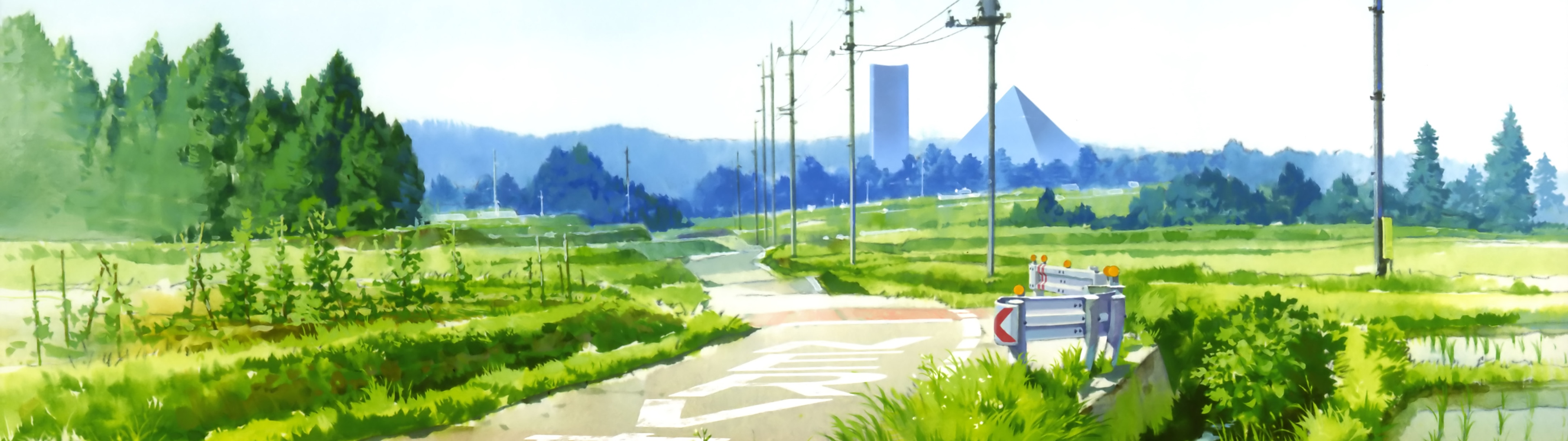 Anime Scenery Dual Screen Wallpaperx1080