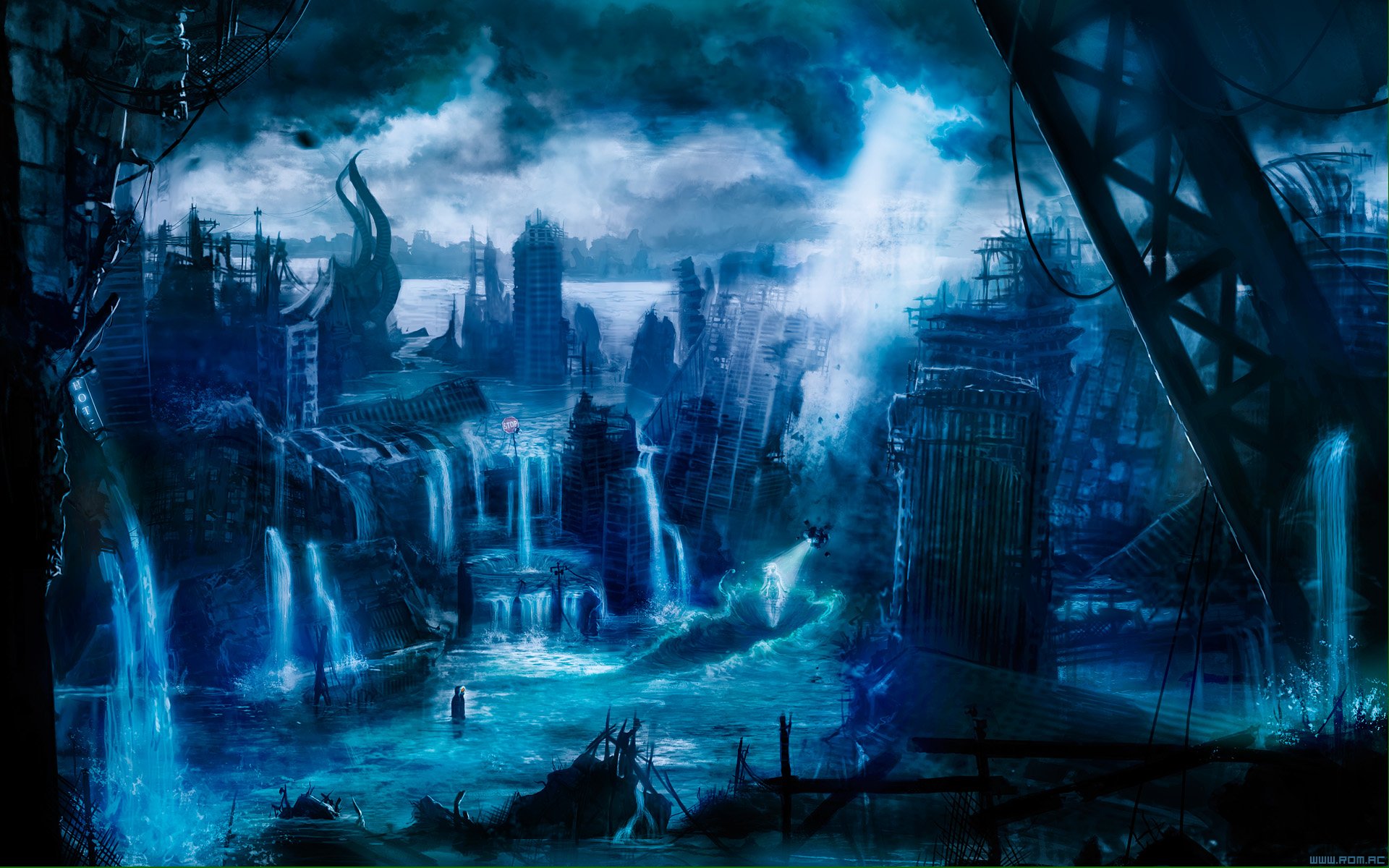 Nb Romantically Apocalyptic Fantasy Sci Fi City Ruins Wallpaperx1200