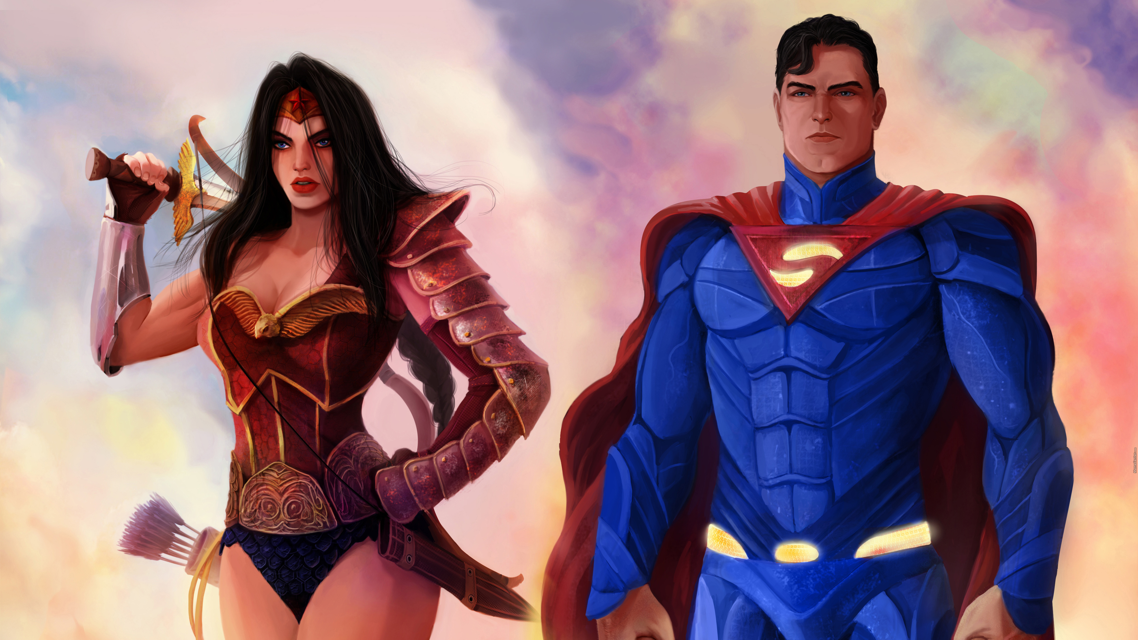 Wallpaper 4k Wonder Woman And Superman 4k Wallpaper