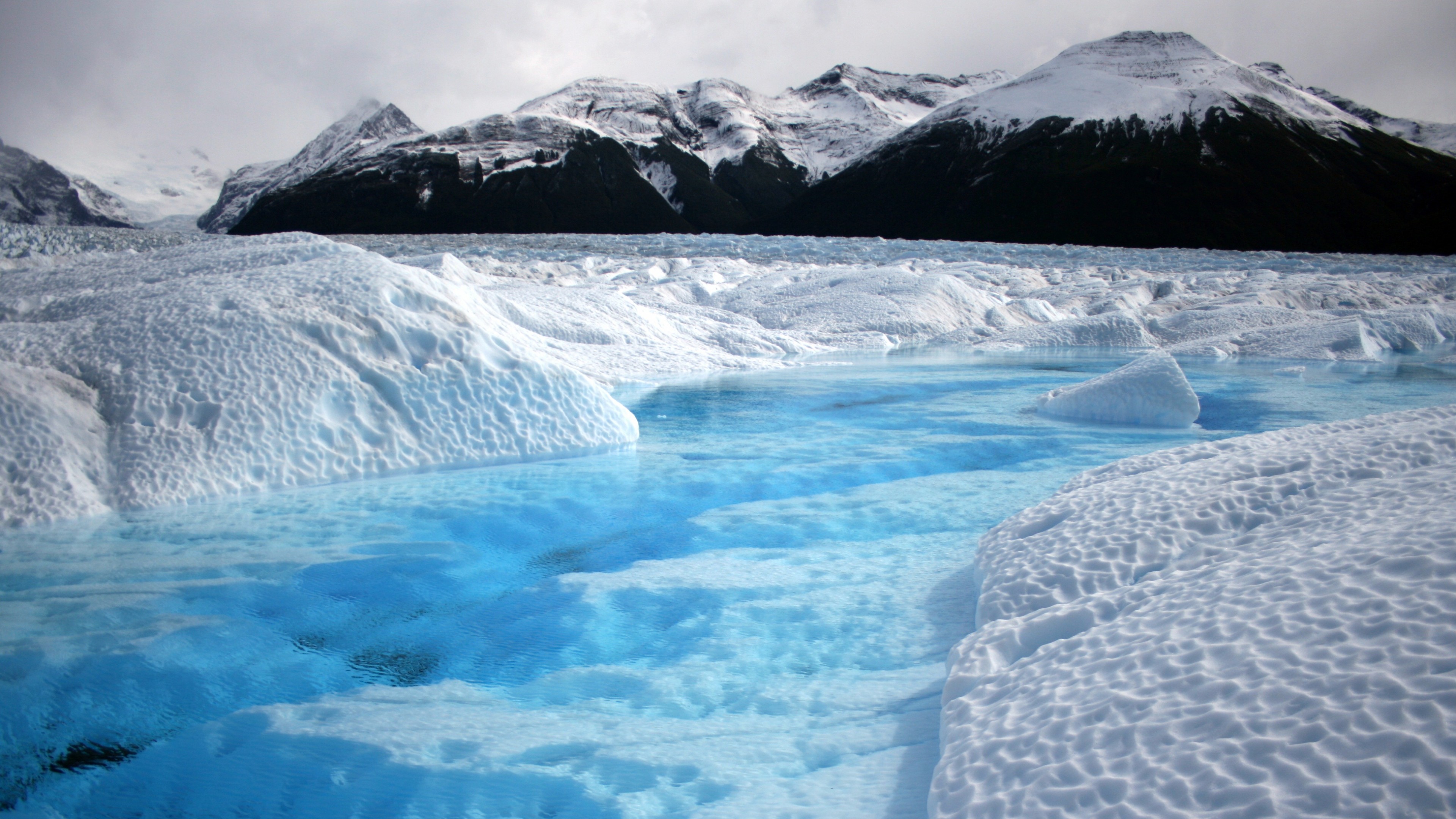 Wallpaper mountains, glacier, Chile, snow, 4k, Nature
