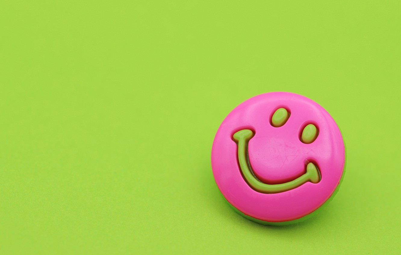 Wallpaper smile, background, mood, pink, smiley image for desktop, section минимализм