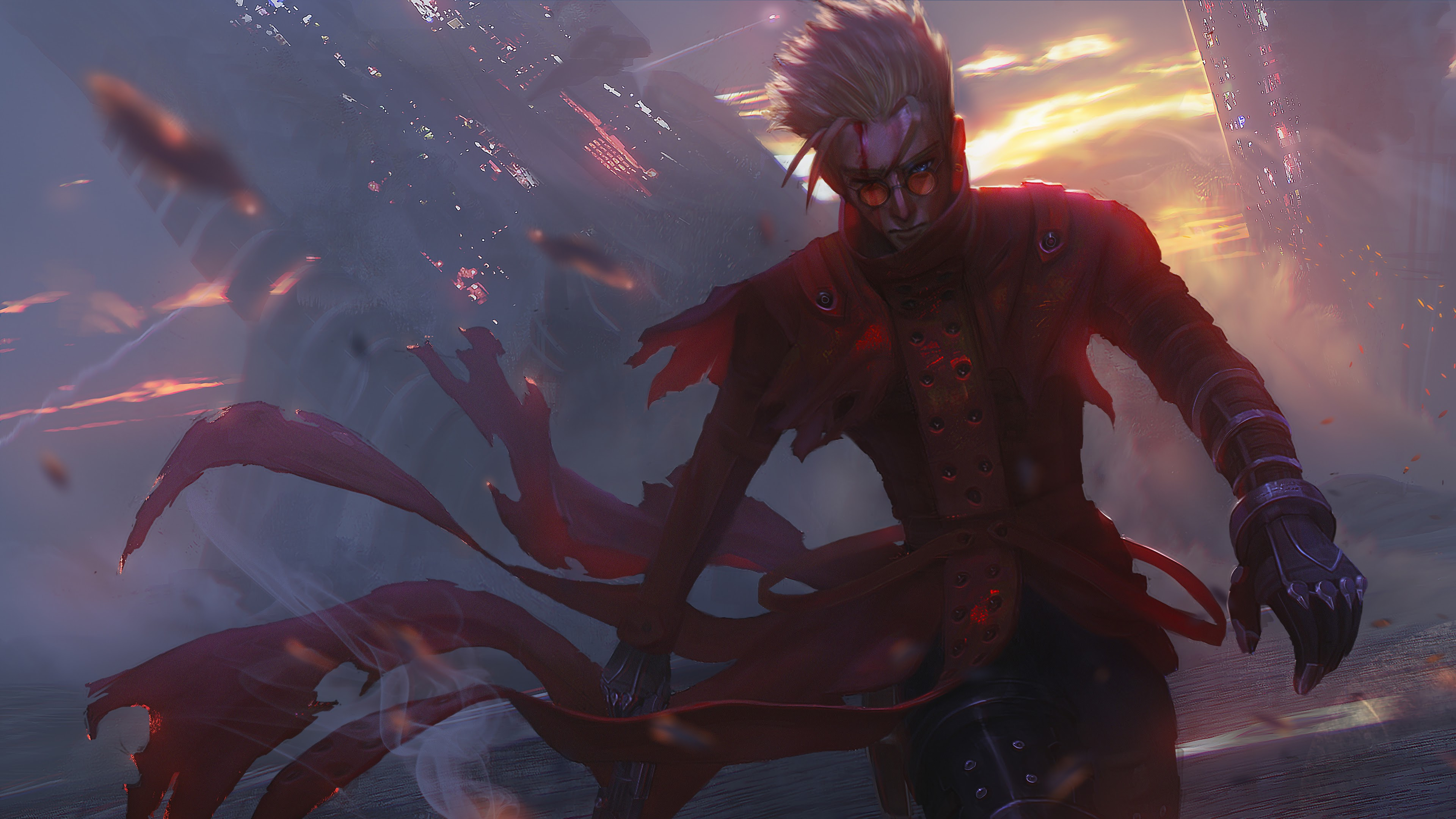 Vash The Stampede Wallpaper and Background 4K, HD, Dual Screen