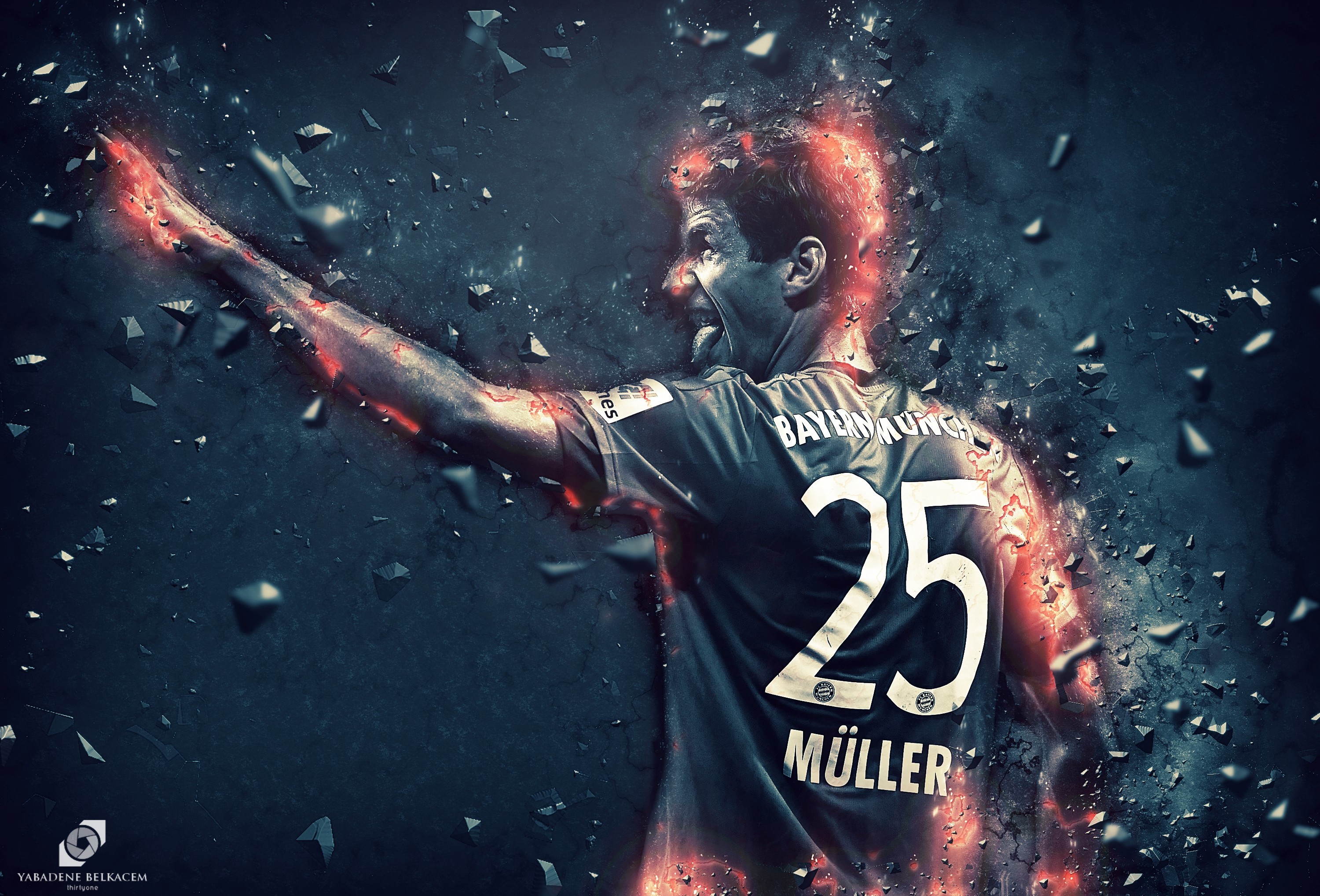 footballers thomas muller germany bundesliga champions league bayern munchen Gallery HD Wallpaper