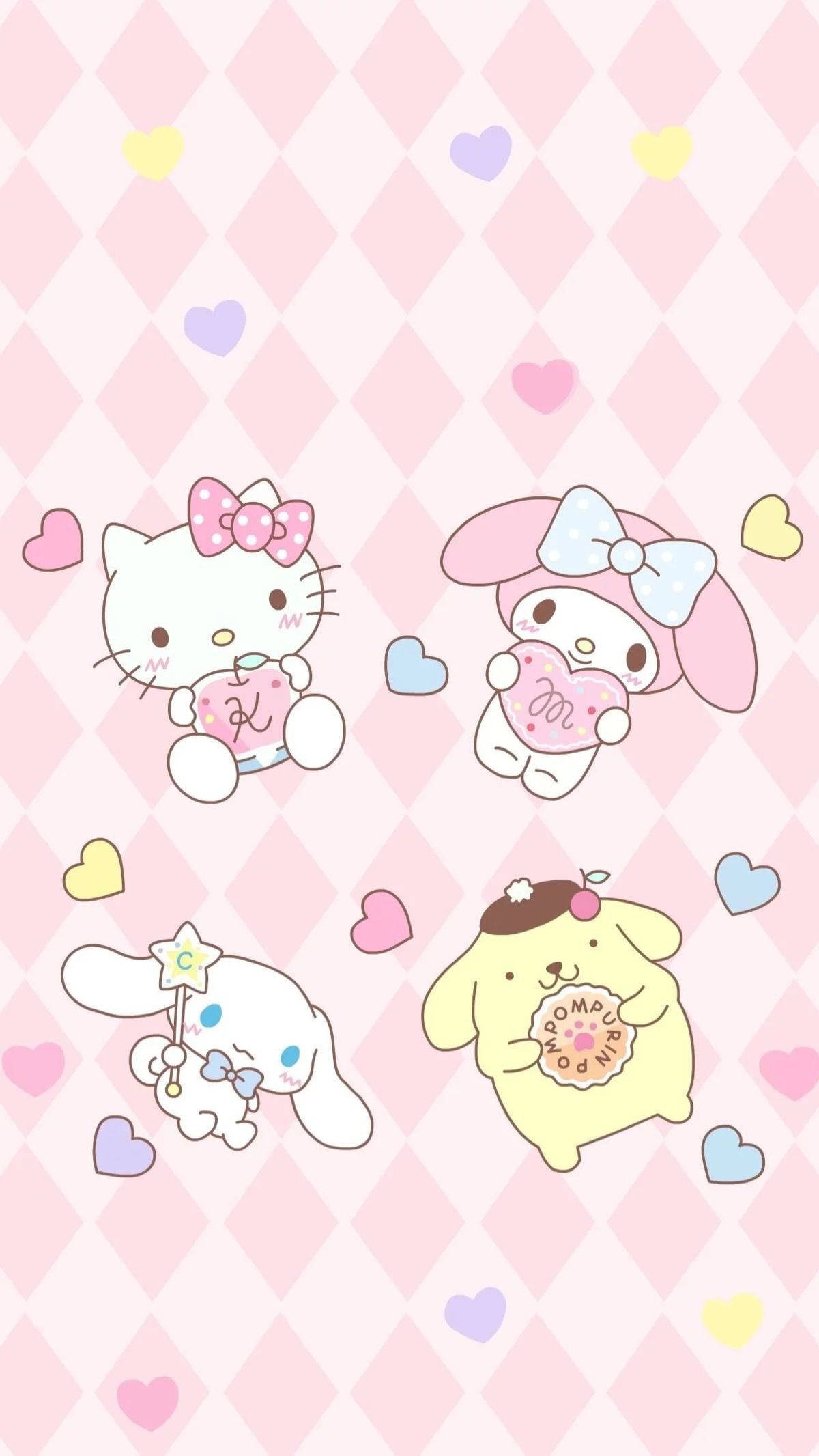 Download Hello Kitty And Friends Tumblr iPhone Wallpaper