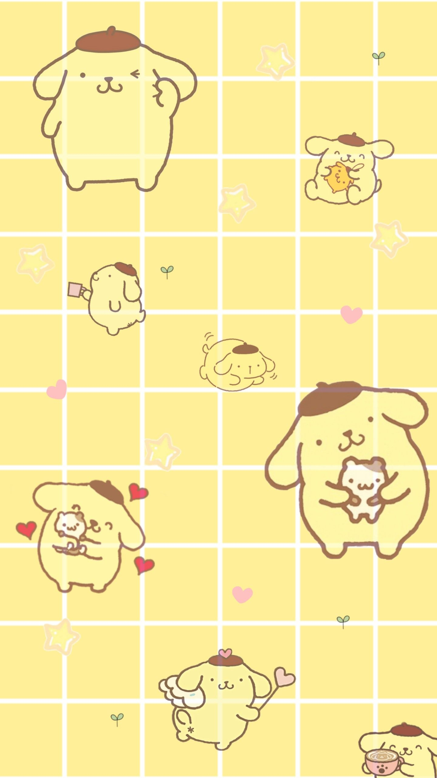 Sanrio Pom Pom Purin And Macaron Wallpaper and Background 4K, HD, Dual Screen