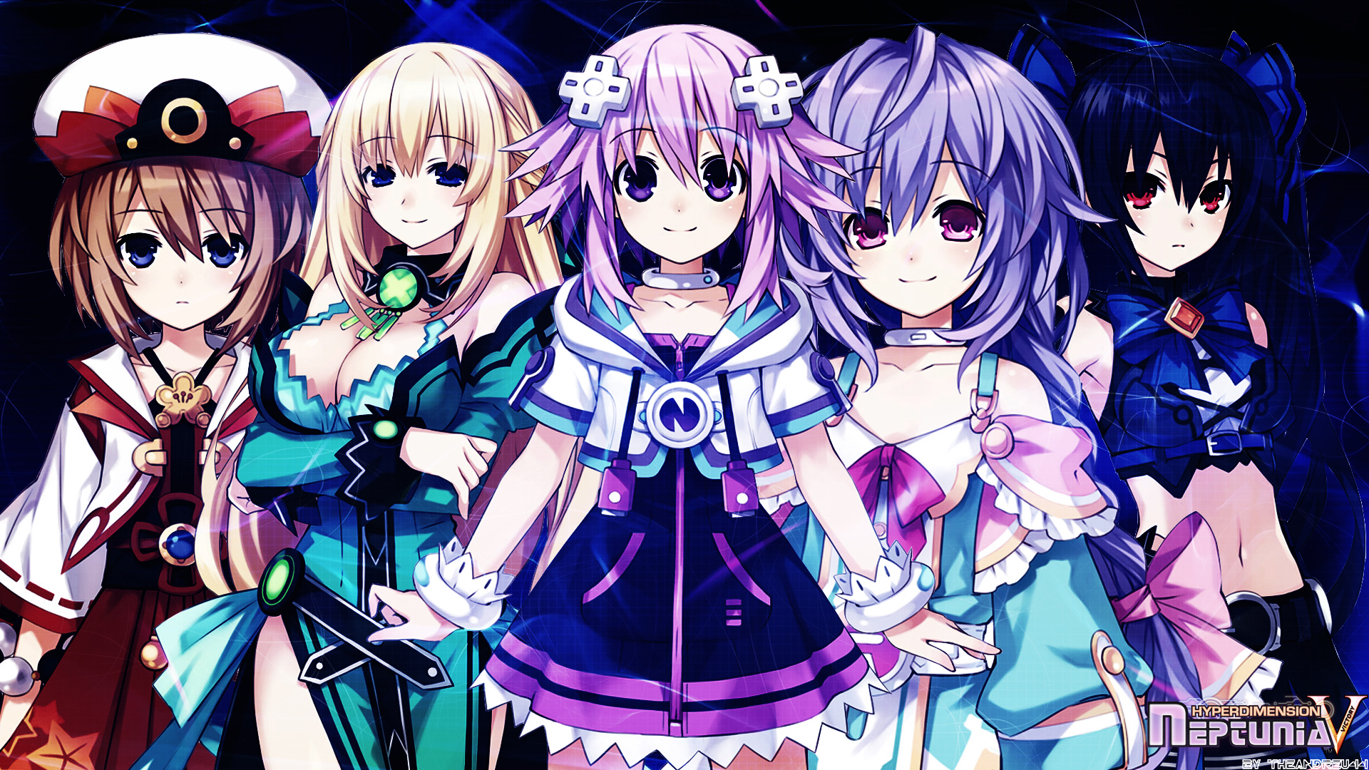 Hyperdimension Neptunia HD Wallpaper: A Colorful Adventure Awaits