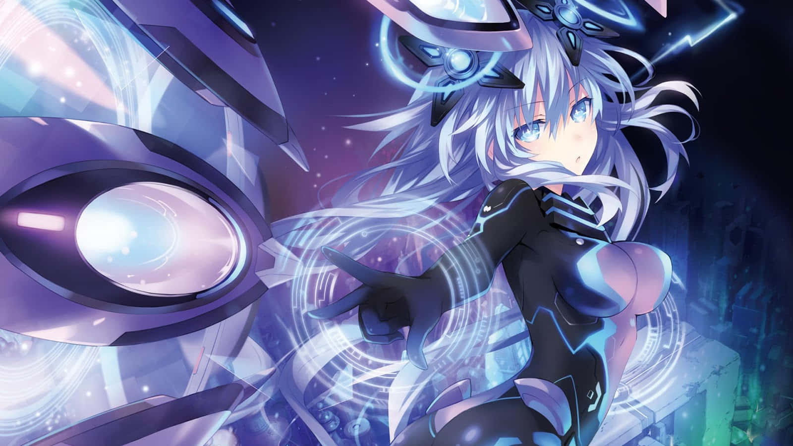 Download Characters from Hyperdimension Neptunia in Action Wallpaper