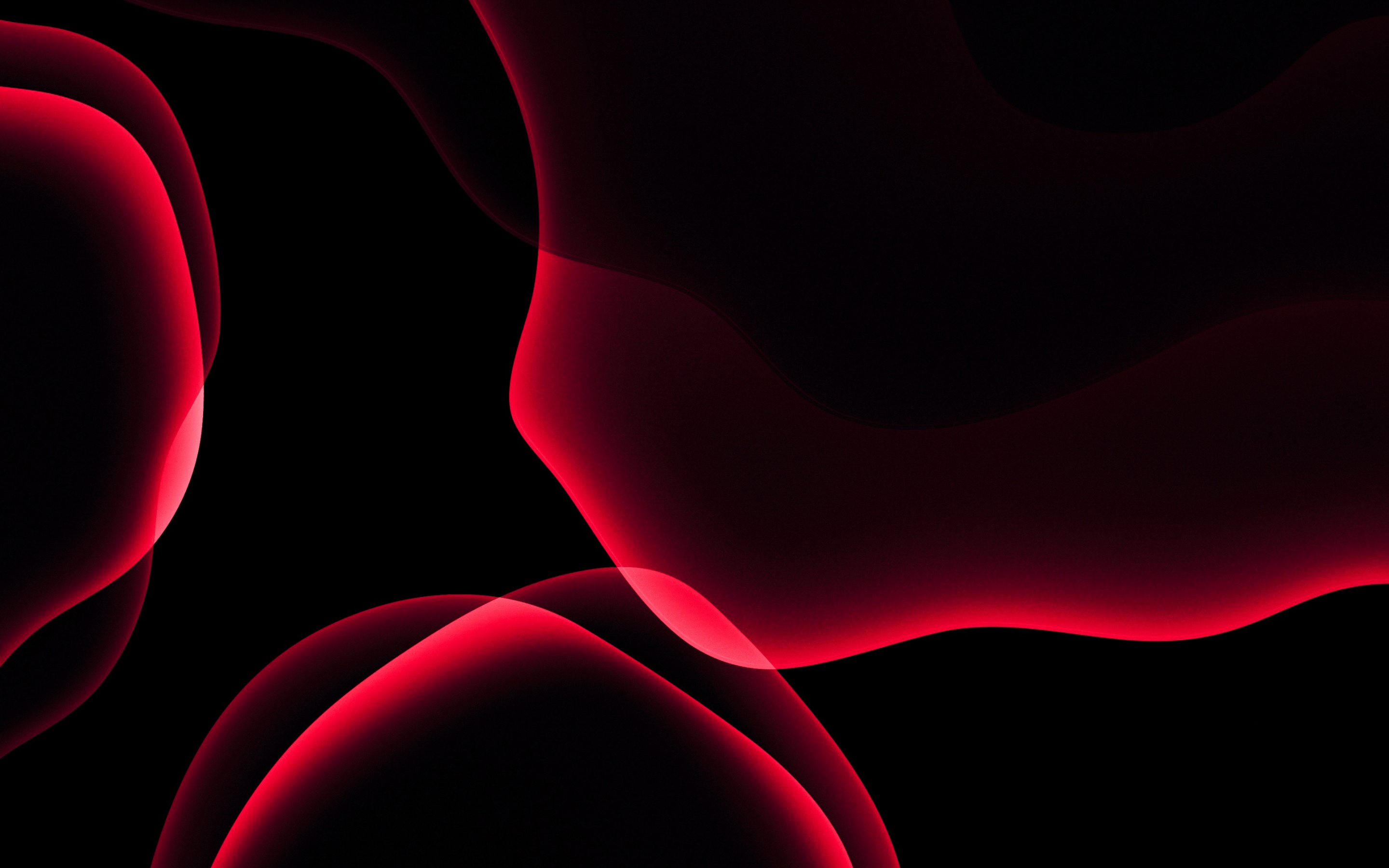 iOS 13 Wallpaper 4K, Red, Stock, iPadOS