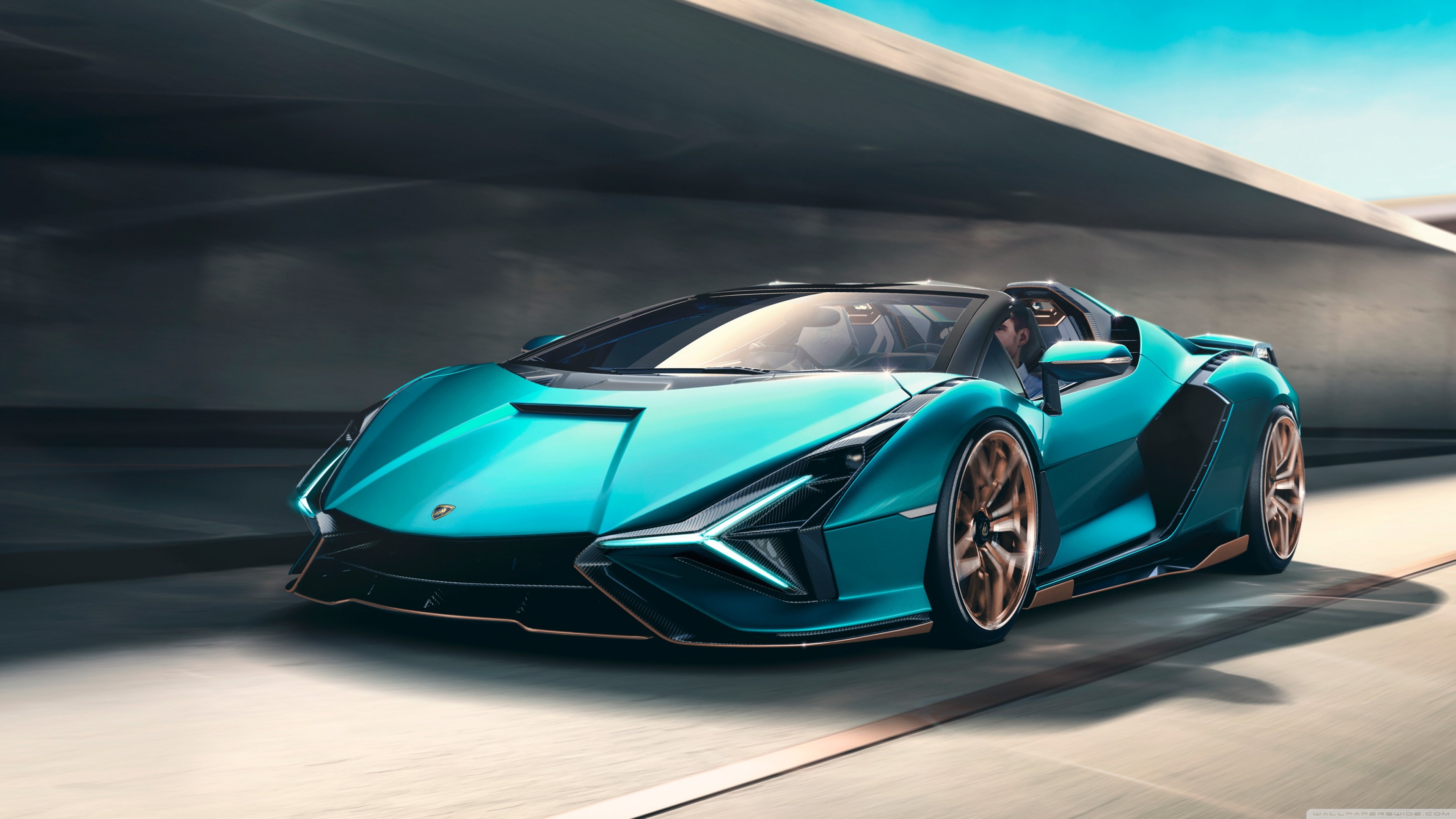 Lamborghini Sian Super Sports Car Ultra HD Desktop Background Wallpaper for: Widescreen & UltraWide Desktop & Laptop, Multi Display, Dual Monitor, Tablet