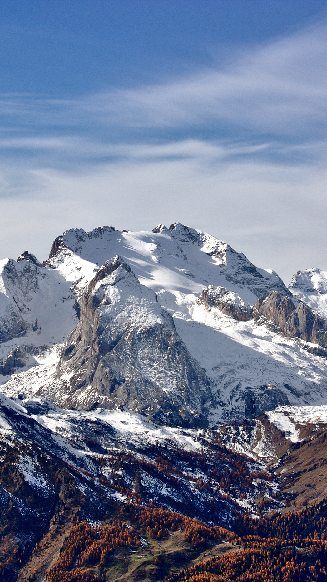 iPhone X wallpaper. mountain rock nature snow winter