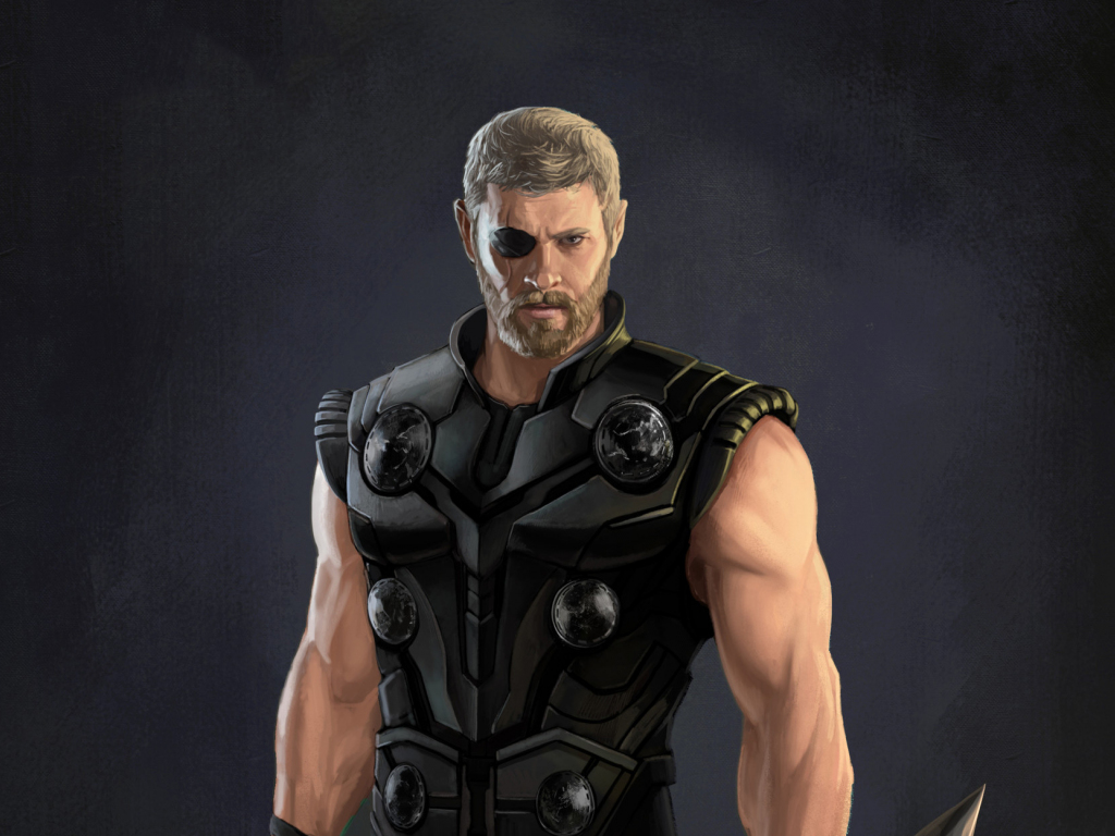Wallpaper thor, avengers: infinity war, movie, fan artwork desktop wallpaper, HD image, picture, background, b7c787