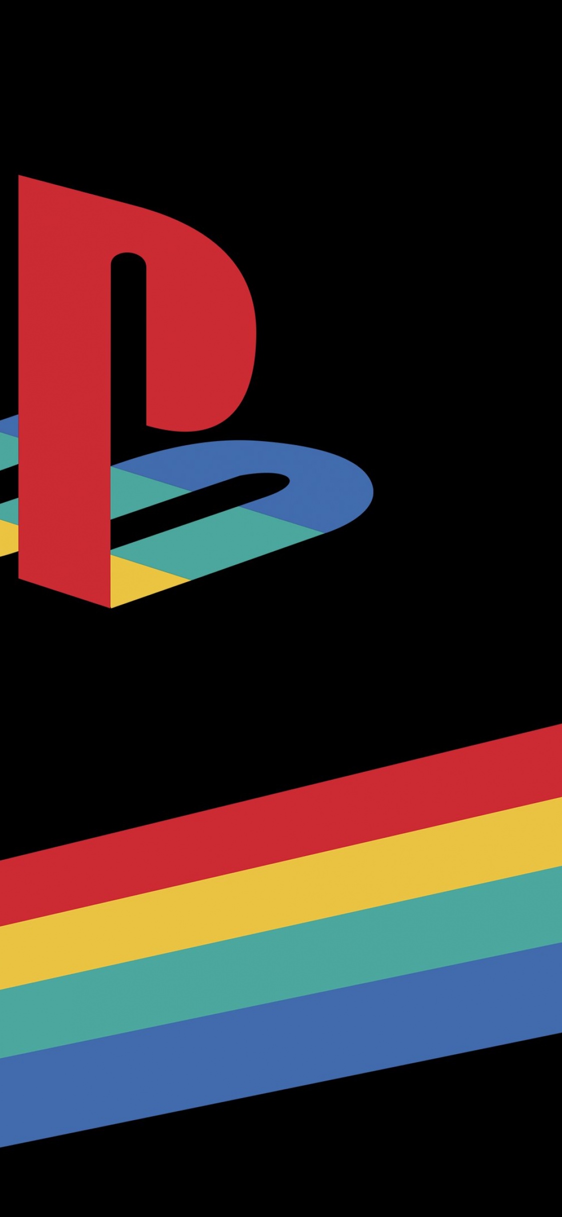 PlayStation Wallpaper 4K, Retro, Logo, AMOLED, Technology