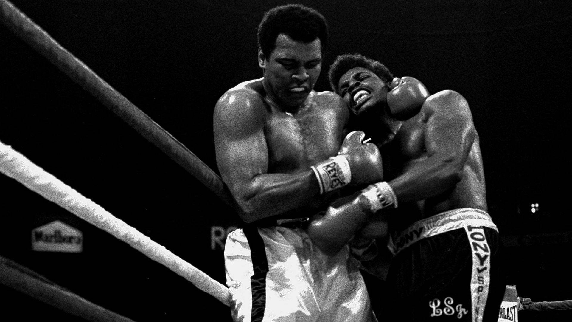 Download Muhammad Ali Boxing Clinch Wallpaper