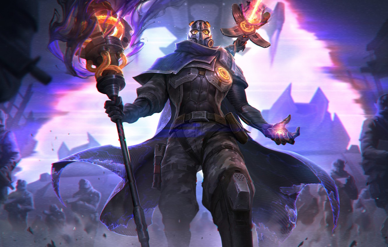 Wallpaper fantasy, League of Legends, Riot Games, Viktor, West Studio image for desktop, section игры