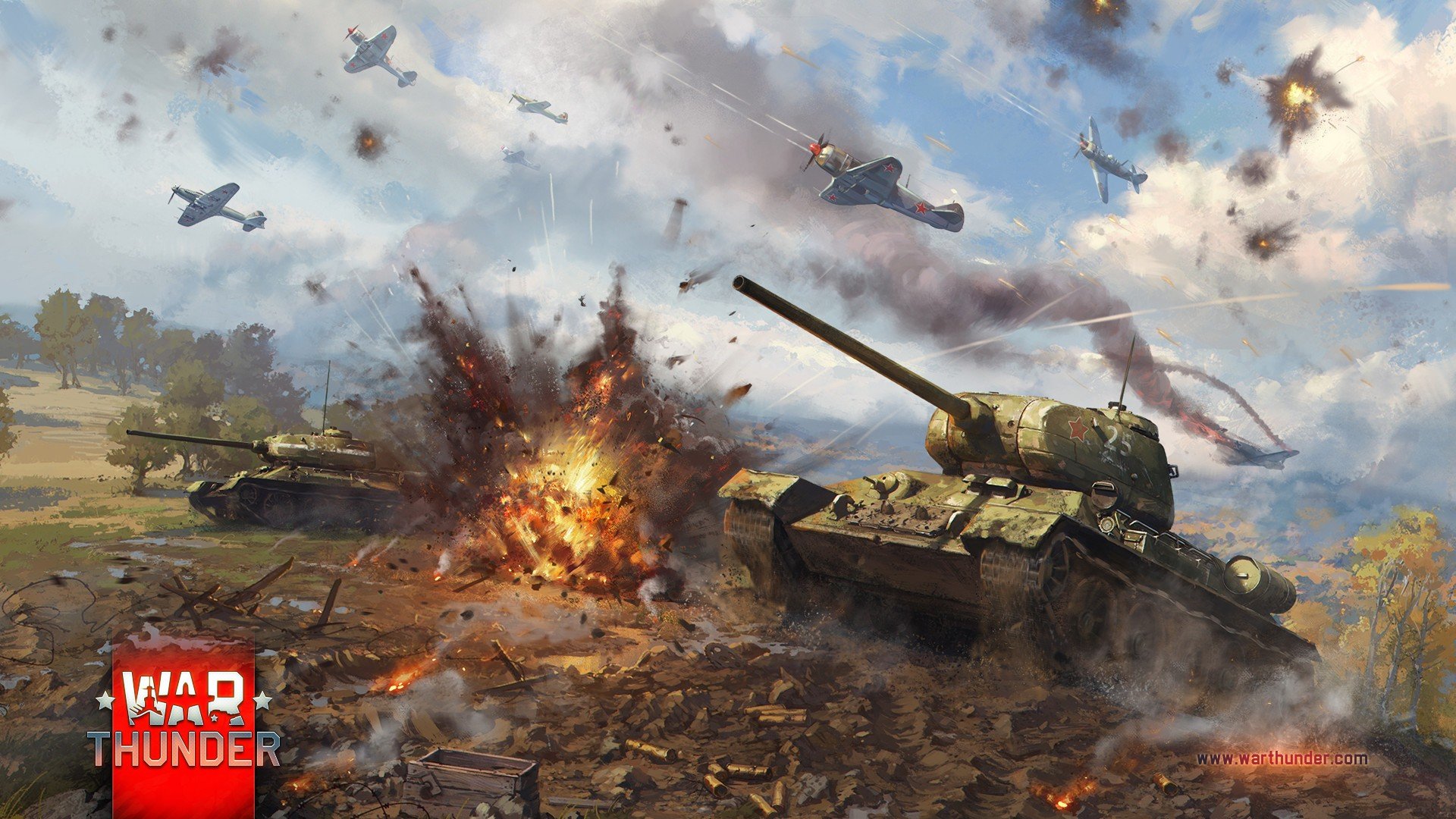 War Thunder, Airplane, Tank, T 34, Gaijin Entertainment, T 34 85 HD Wallpaper / Desktop and Mobile Image & Photo