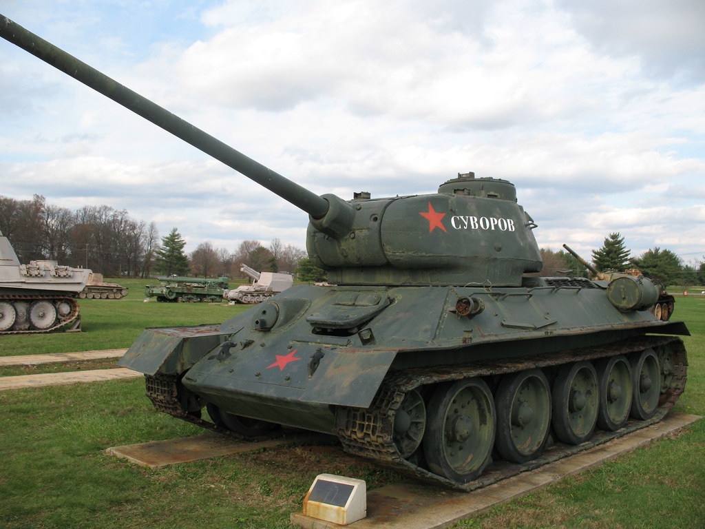 T34 85 4 Front View Of A Soviet T34 85 Tank FMCV0296 B9