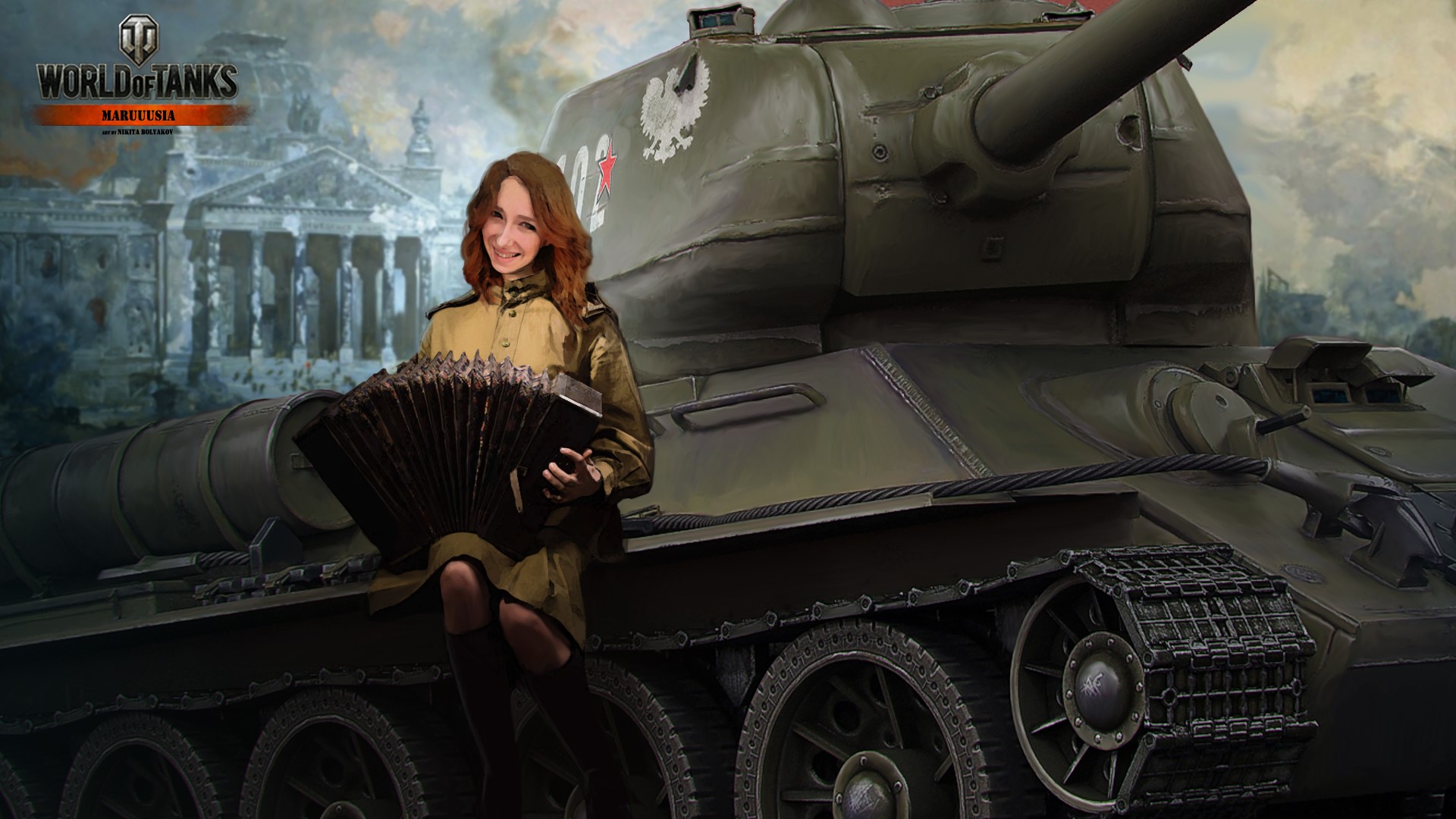 T 34 85 Rudy, World Of Tanks, Painting Art, Tanks, T 34, Uniform, Nikita Bolyakov Gallery HD Wallpaper