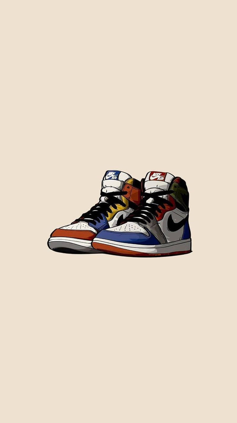 Download Nike Shoes Colorful Air Jordan Wallpaper