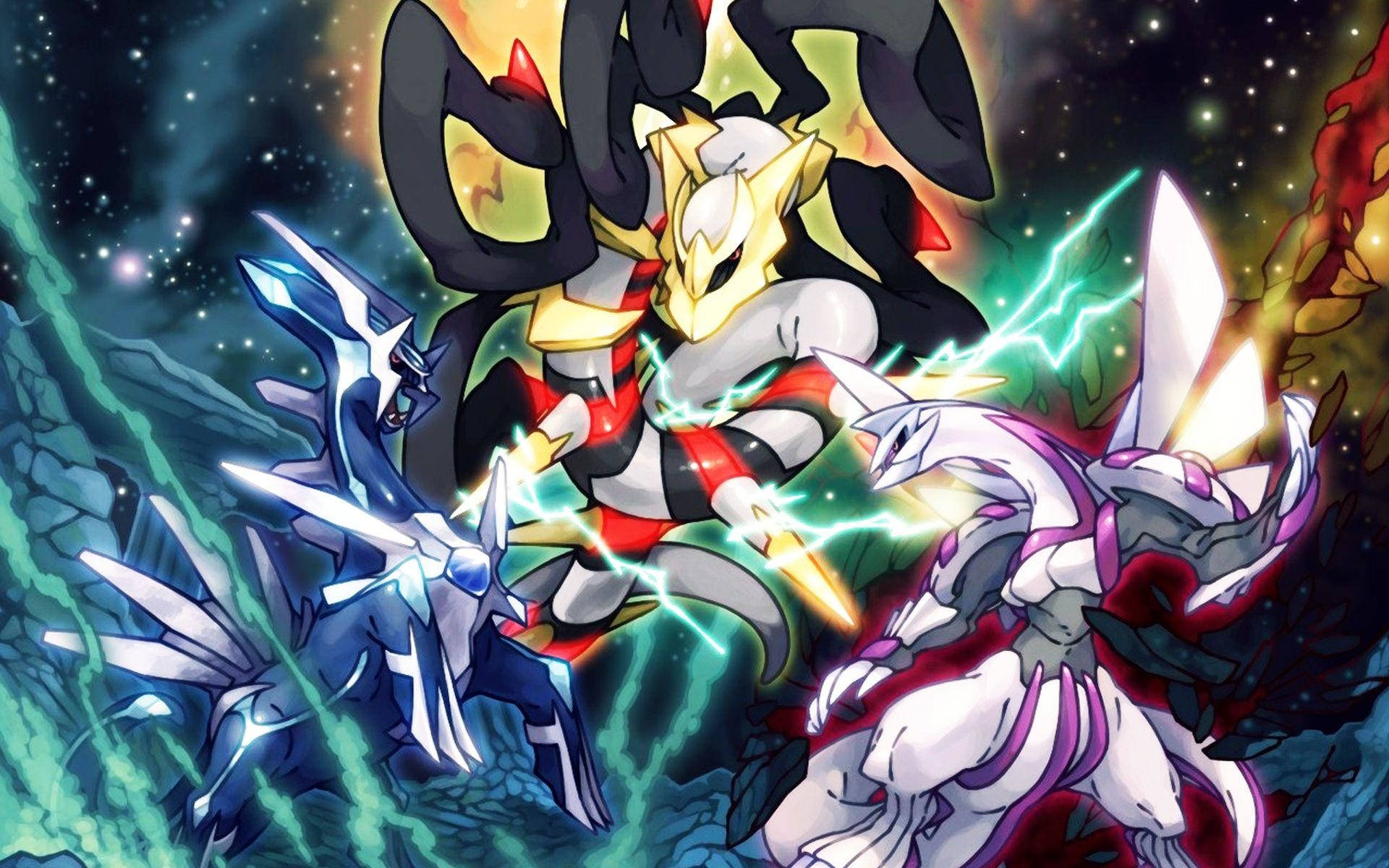 Download Dialga Palkia Giratina Wallpaper