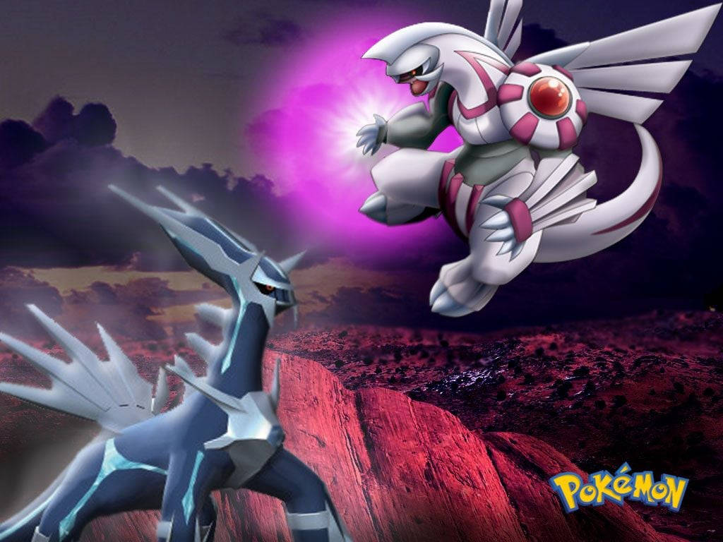 Download Palkia And Dialga Fighting Wallpaper