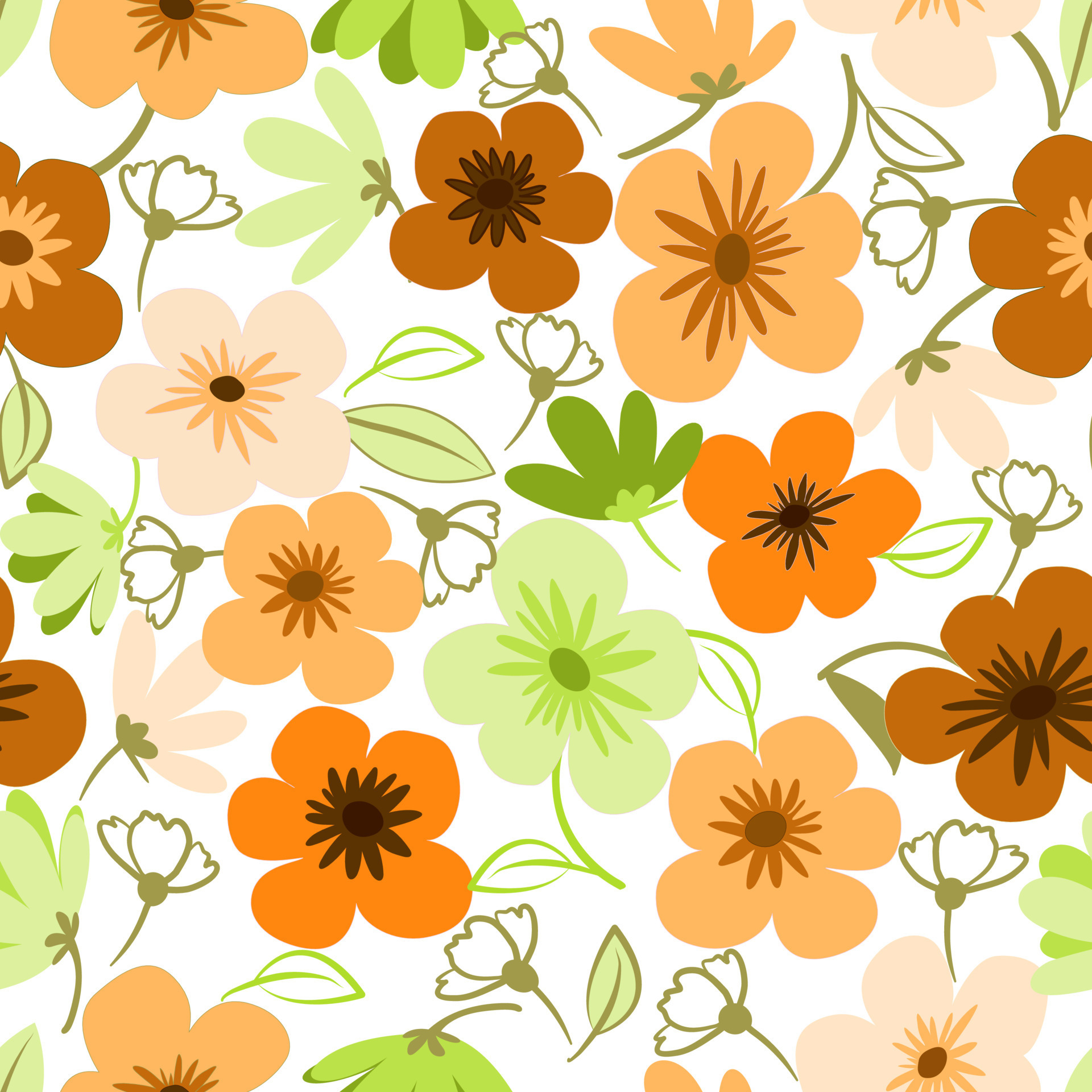 Spring Flower Drawing Wallpapers Wallpaper Cave