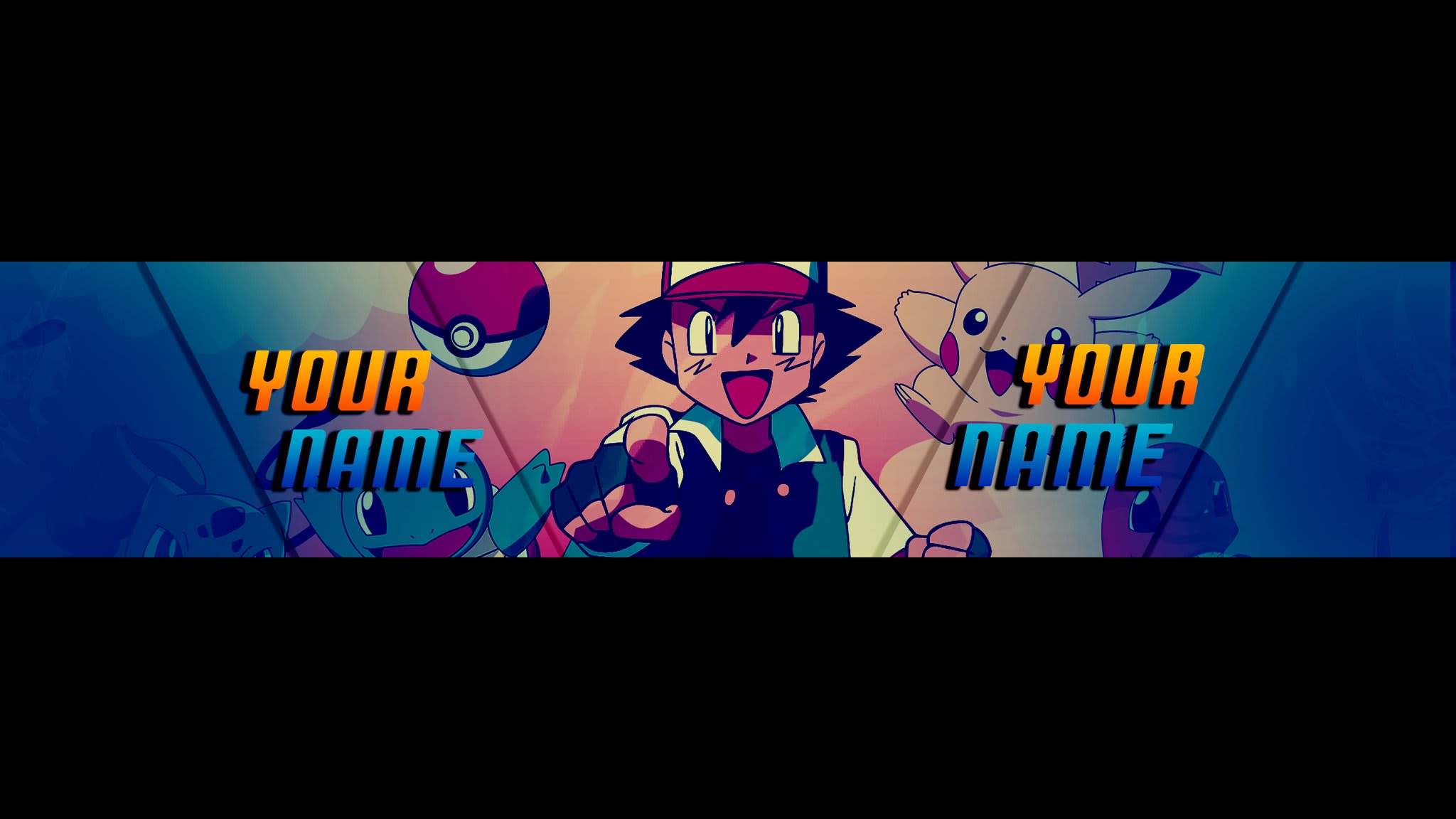 Design a pokemon gaming banner