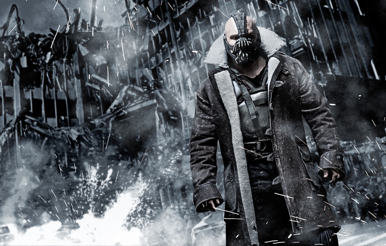 Wallpaper The Dark Knight Rises, the ruined city, Bane, The dark knight: the legend image for desktop, section фильмы