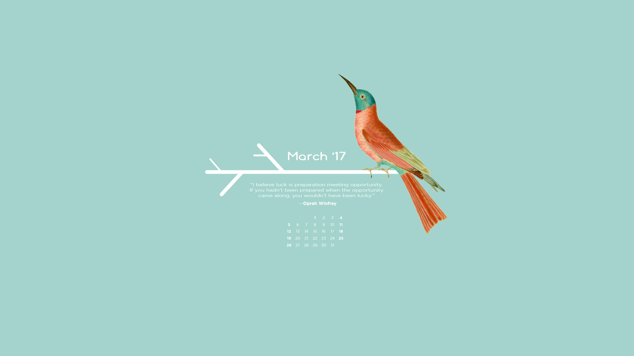 March 2017 Wallpaper Get Your Freebies!. Journo Travel Journal