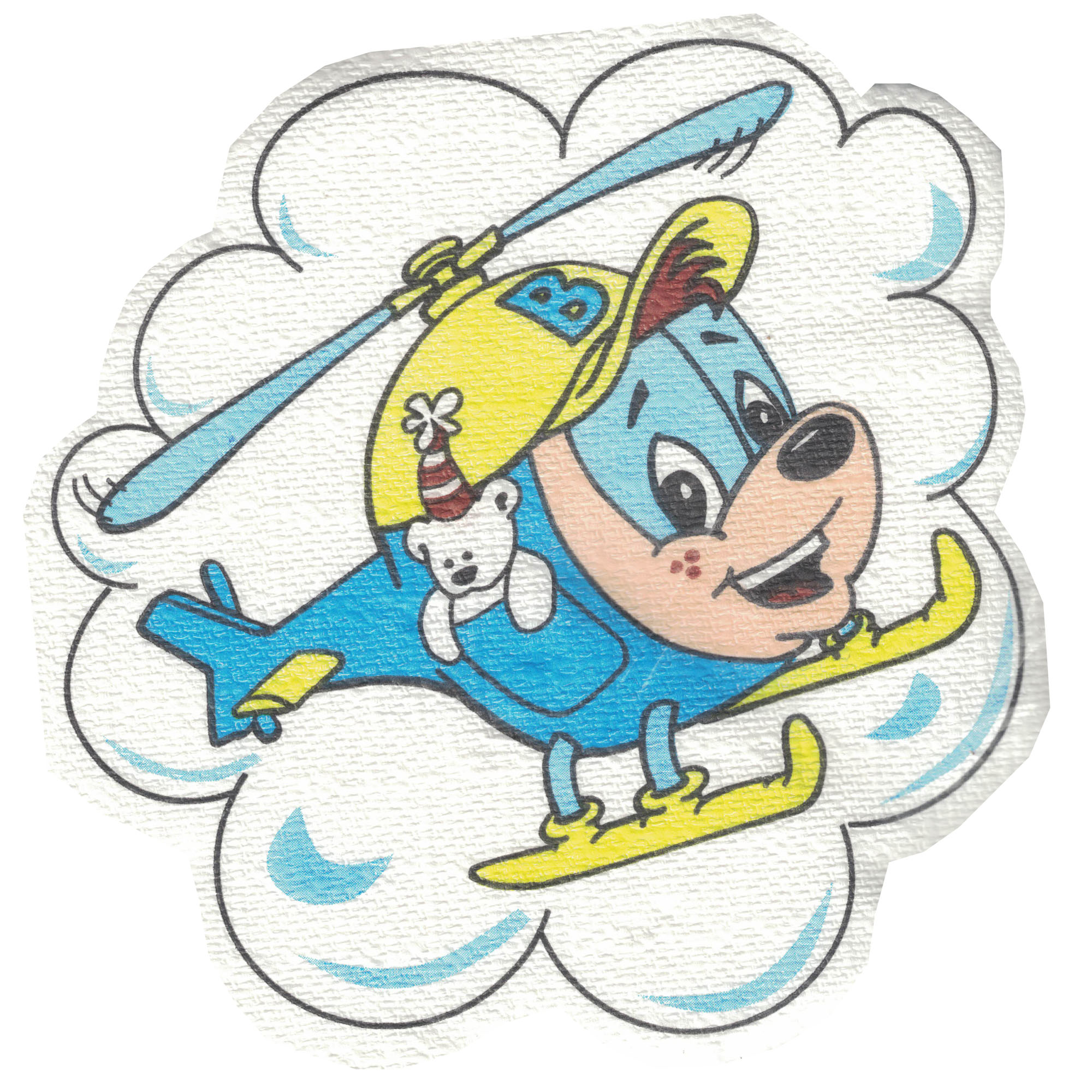 Budgie the Little Helicopter Vintage 1994 Large Napkins 3ply (16ct)