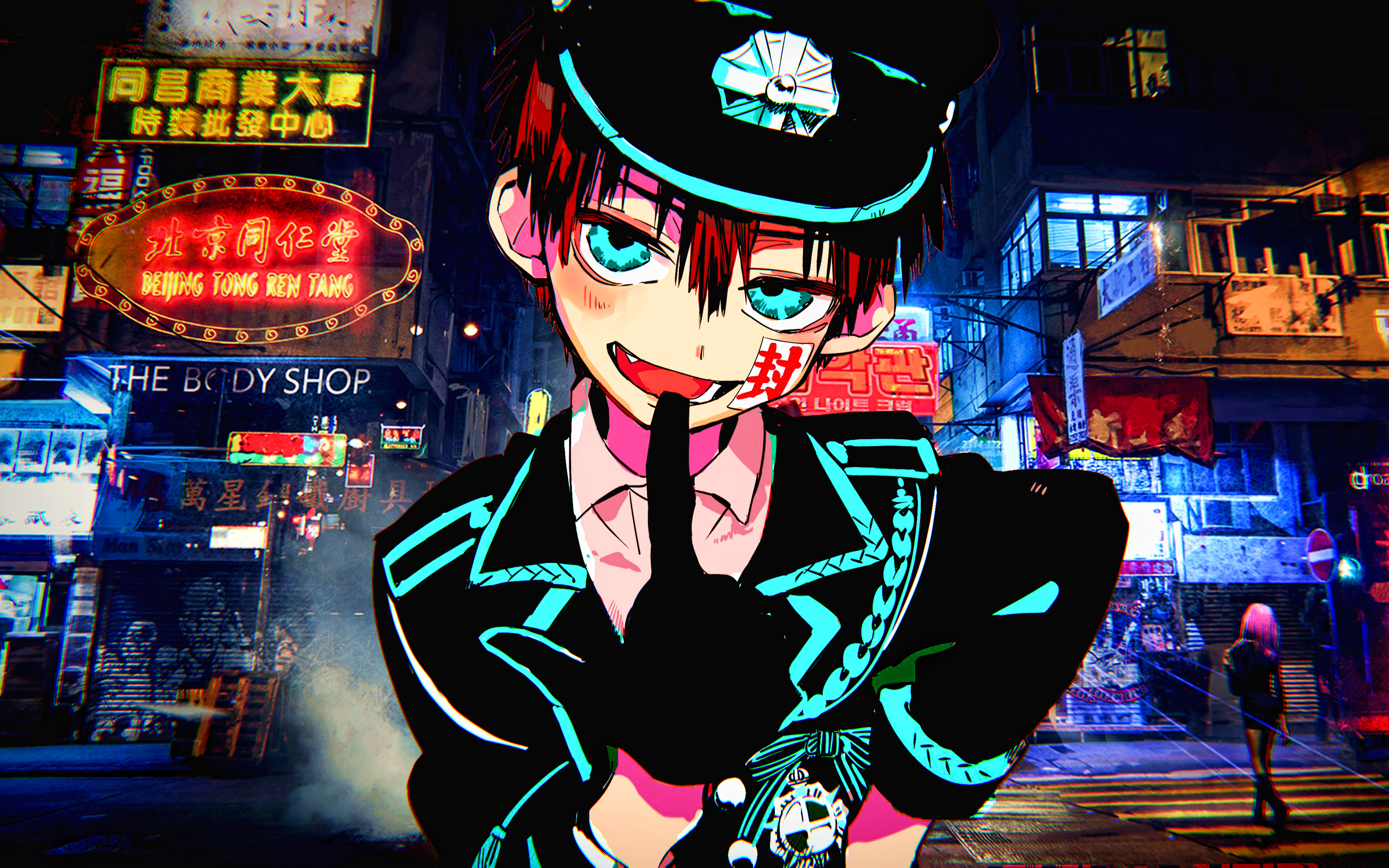 Download Wallpaper Hanako Kun, 4k, Protagonist, Jibaku Shounen Hanako Kun, Manga, Artwork For Desktop With Resolution 3840x2400. High Quality HD Picture Wallpaper