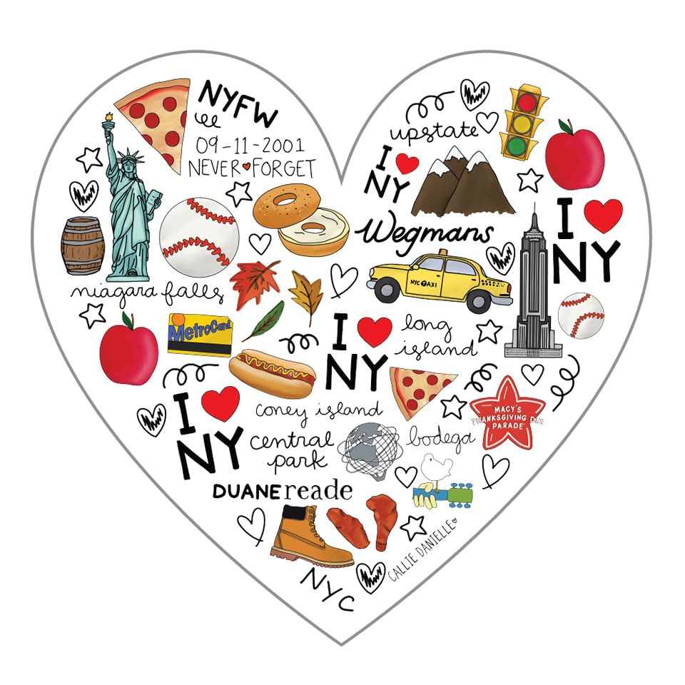 wholesaleinkedbrands: Love For New York Decal Sticker