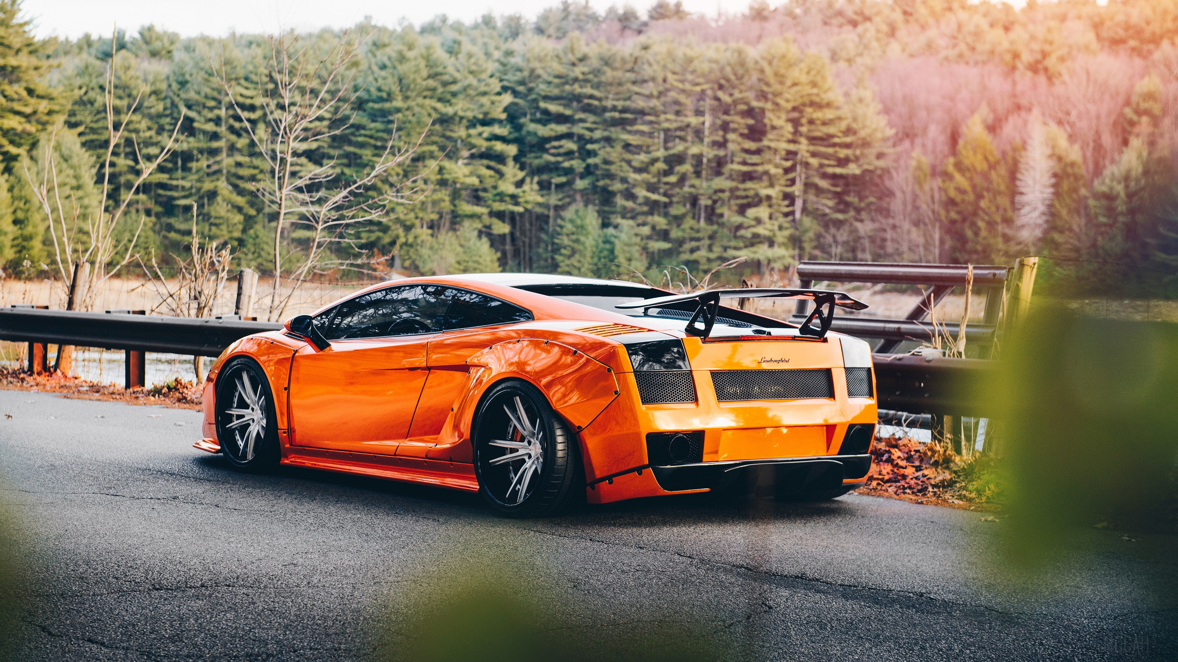 Orange Lamborghini Gallardo 4k Gallery HD Wallpaper