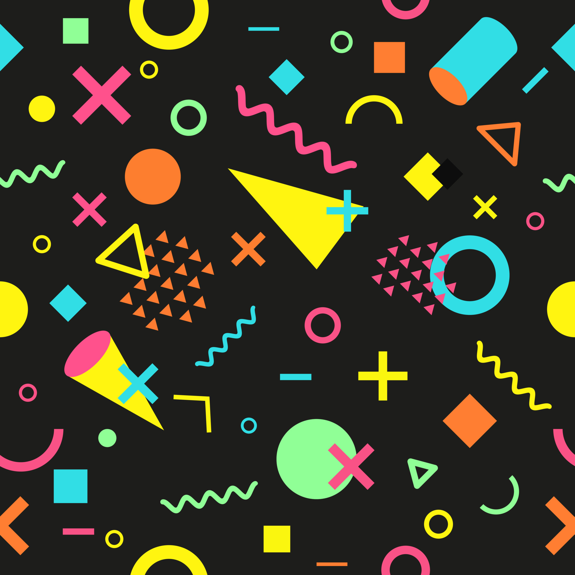 80s Pattern Background