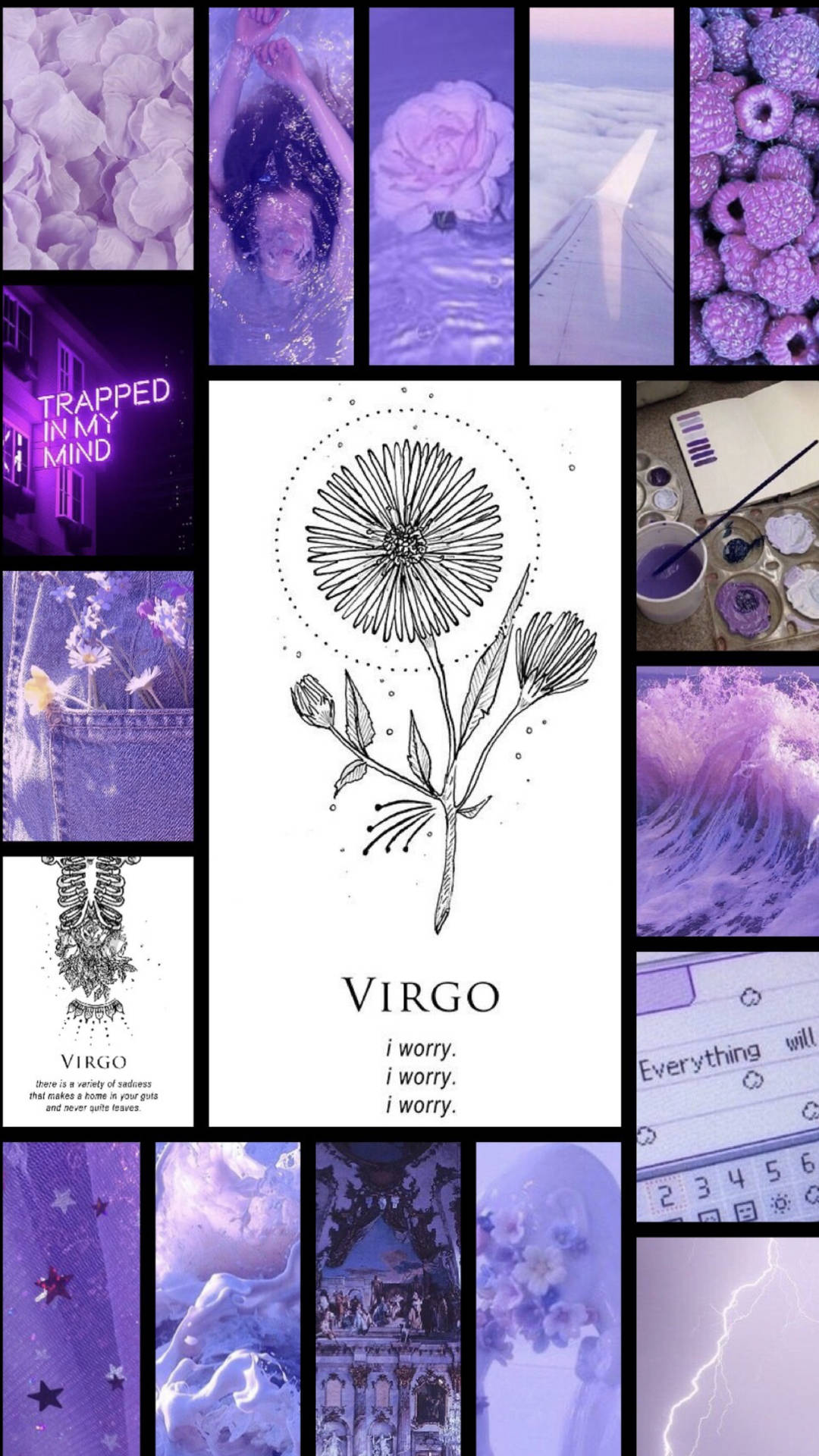 Download Virgo Zodiac Aesthetic Collage Wallpaper