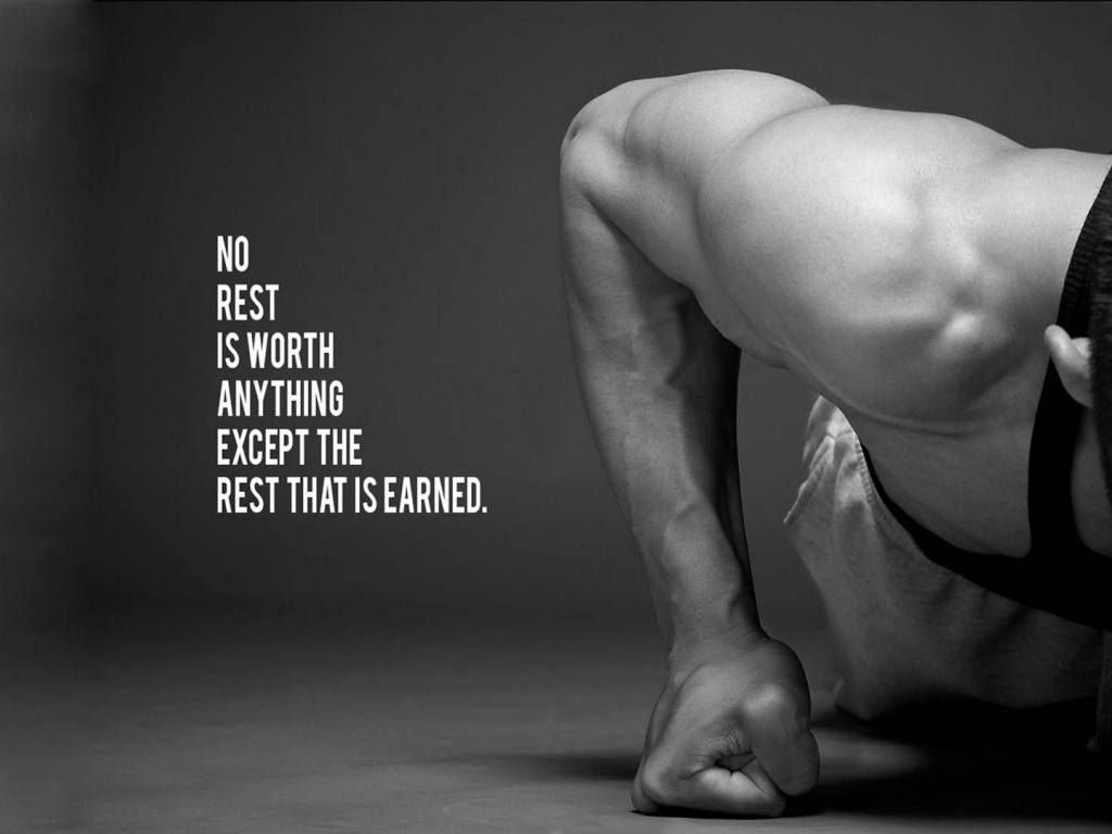 No Rest Is Worth Anything Except The Rest That Is Earned. Fitness wallpaper, Push up workout, Fun workouts