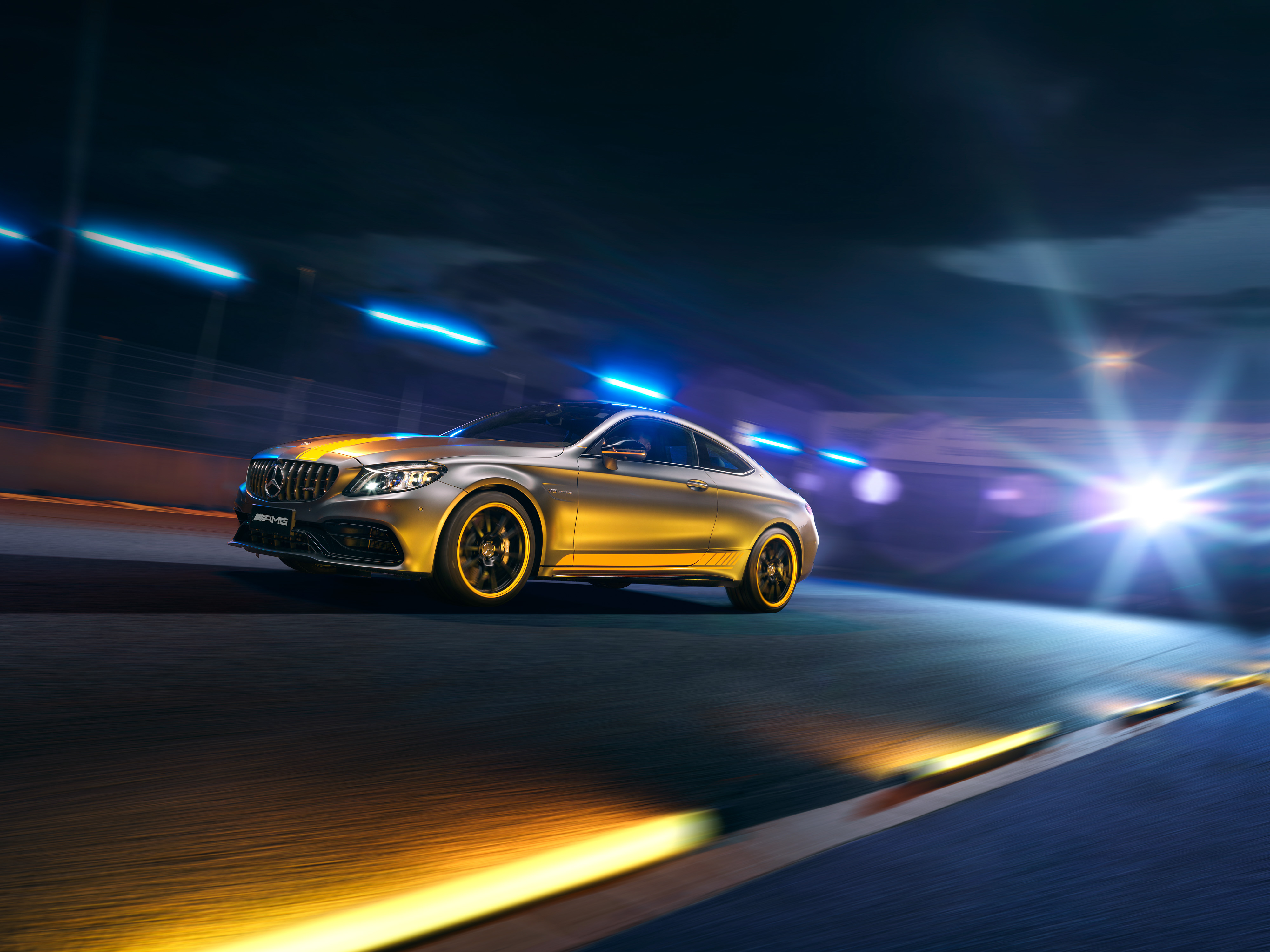 4K Mercedes AMG C 63 S Wallpaper And Background Image
