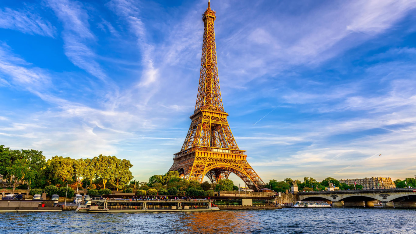European Cities Eiffel Tower And River Seine Paris France 4k Ultra HD Wallpaper For Desktop Laptop Tablet Mobile Phones And Tv 5200х3250, Wallpaper13.com