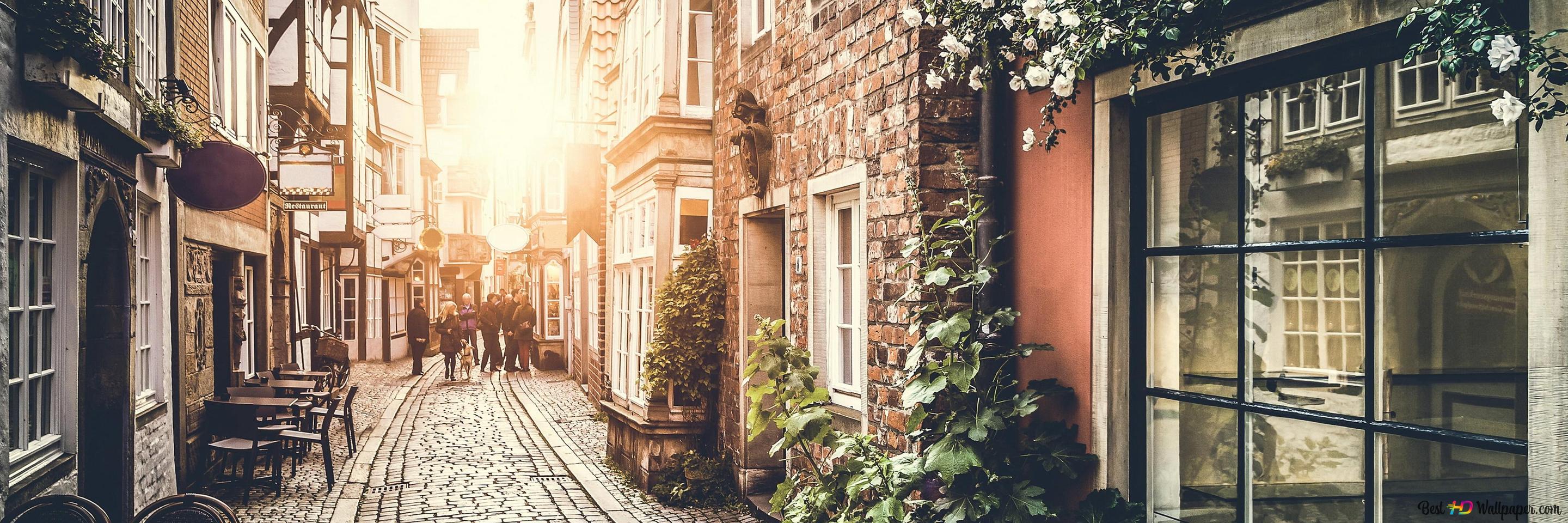 Paris street 4K wallpaper download