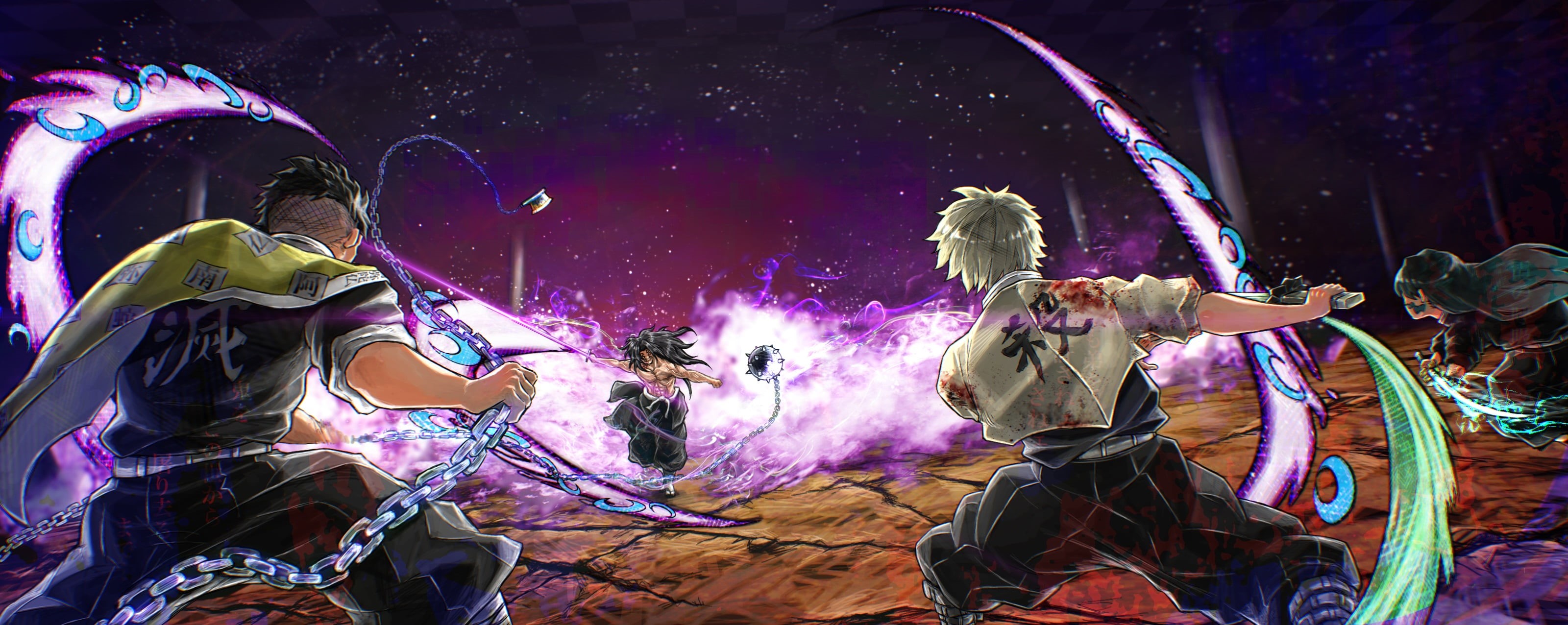 Wallpaper / 1080P, Demon Slayer: Kimetsu no Yaiba, Shinobu Kochou, Gyomei Himejima, Muichiro Tokito, Tengen Uzui, Mitsuri Kanroji, Sanemi Shinazugawa, Giyuu Tomioka free download