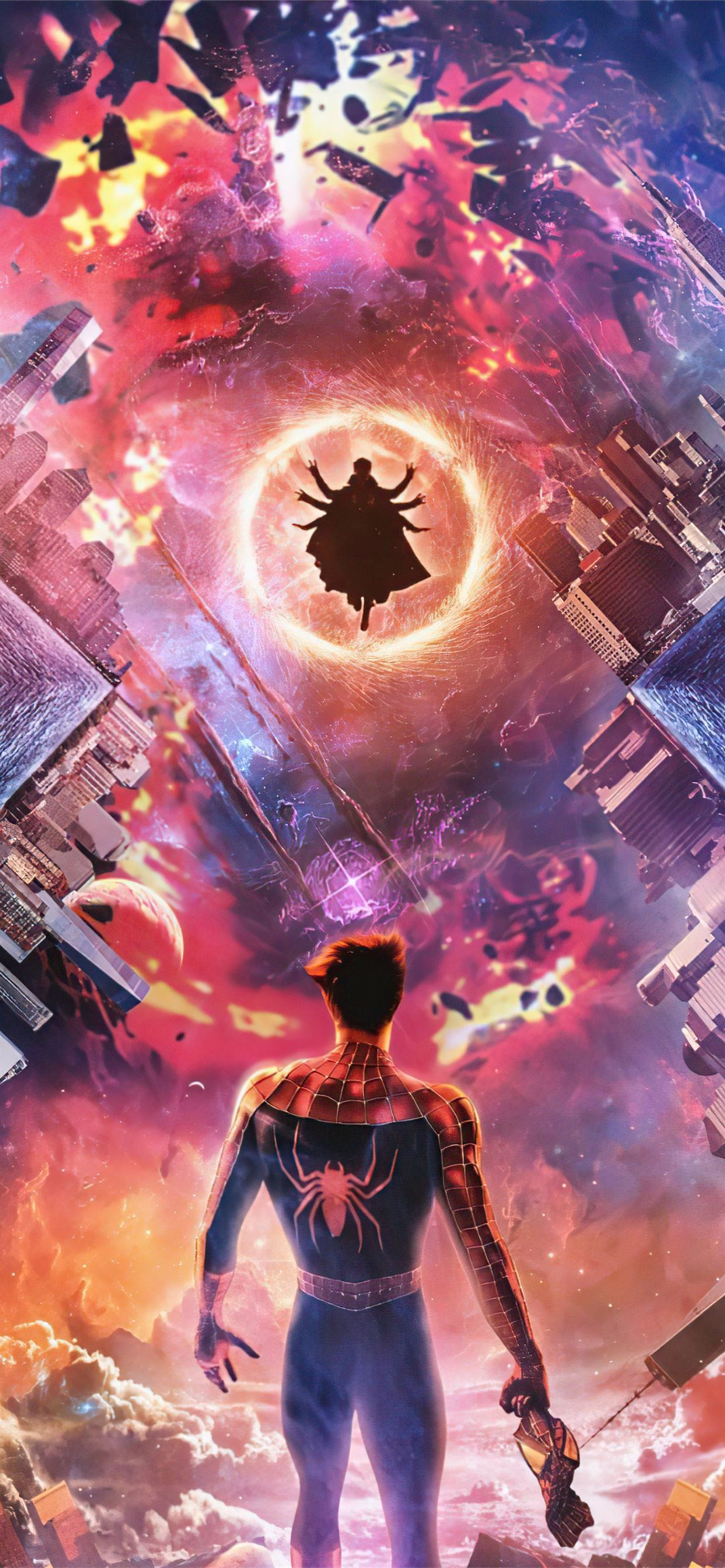 spiderman no way home x doctor strange iPhone Wallpaper Free Download