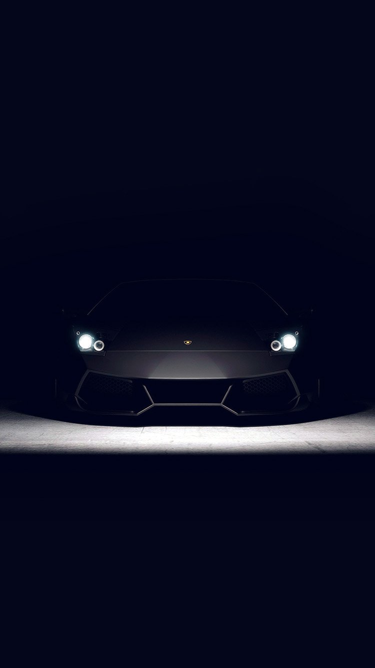 iPhone 6 wallpaper. car dark lamborghini art illustration blue