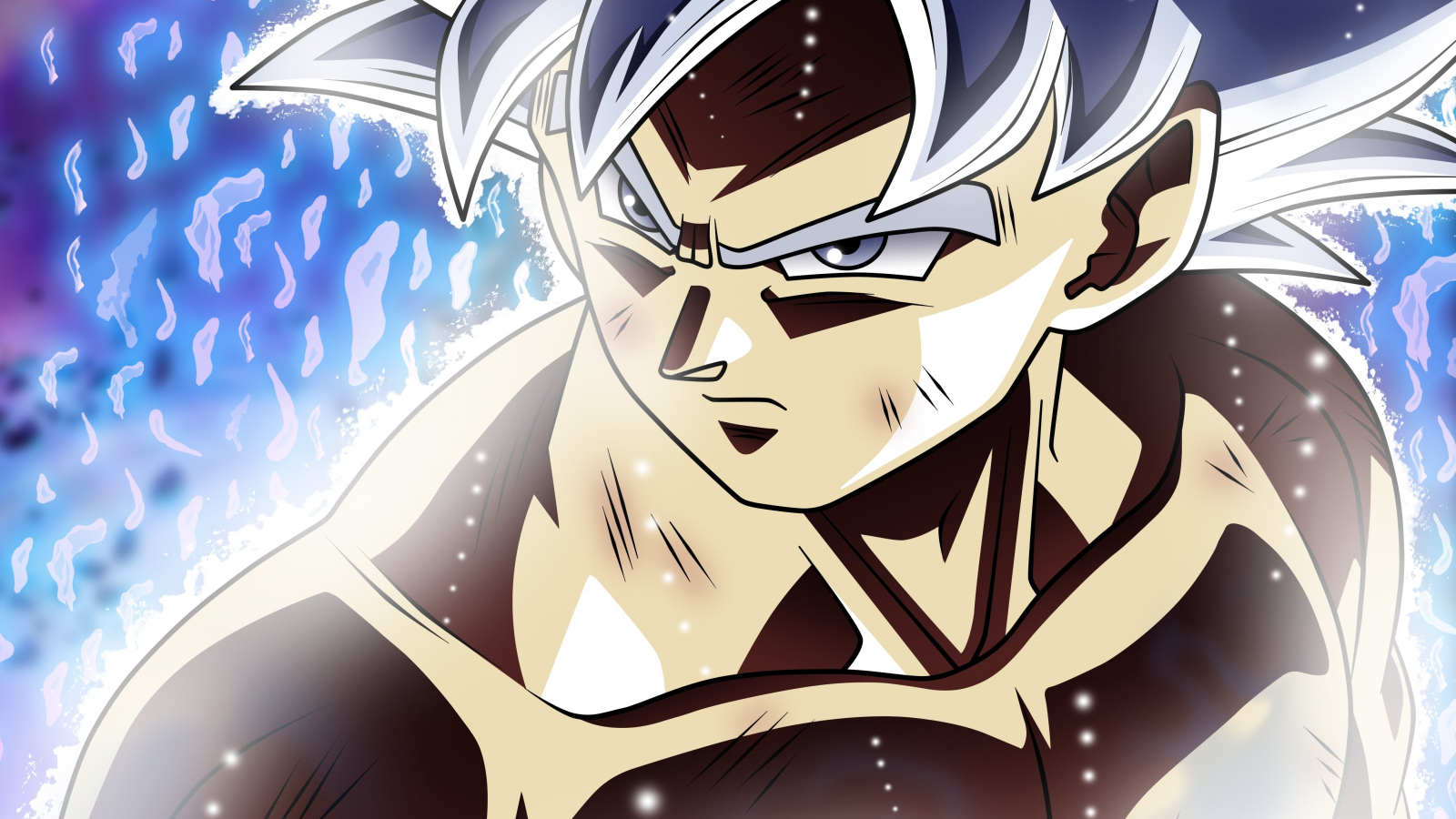 Download wallpaper 1600x900 goku, dragon ball super, ultra instinct, 16:9 widescreen 1600x900 HD background, 3931