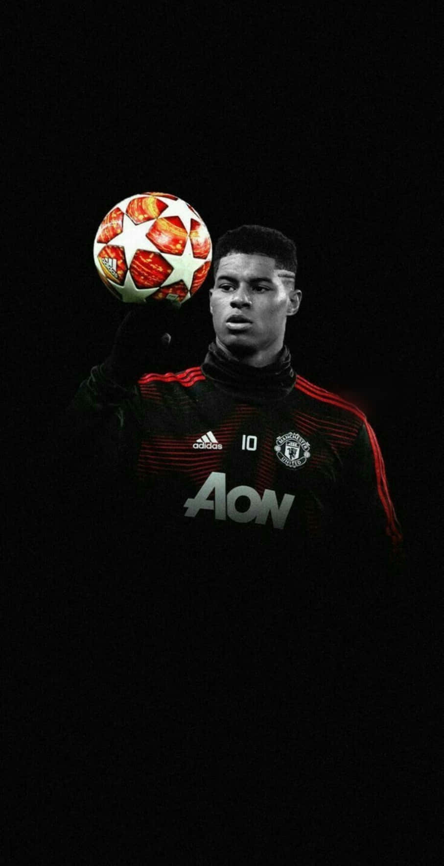 Soccer Aesthetic Marcus Rashford Black
