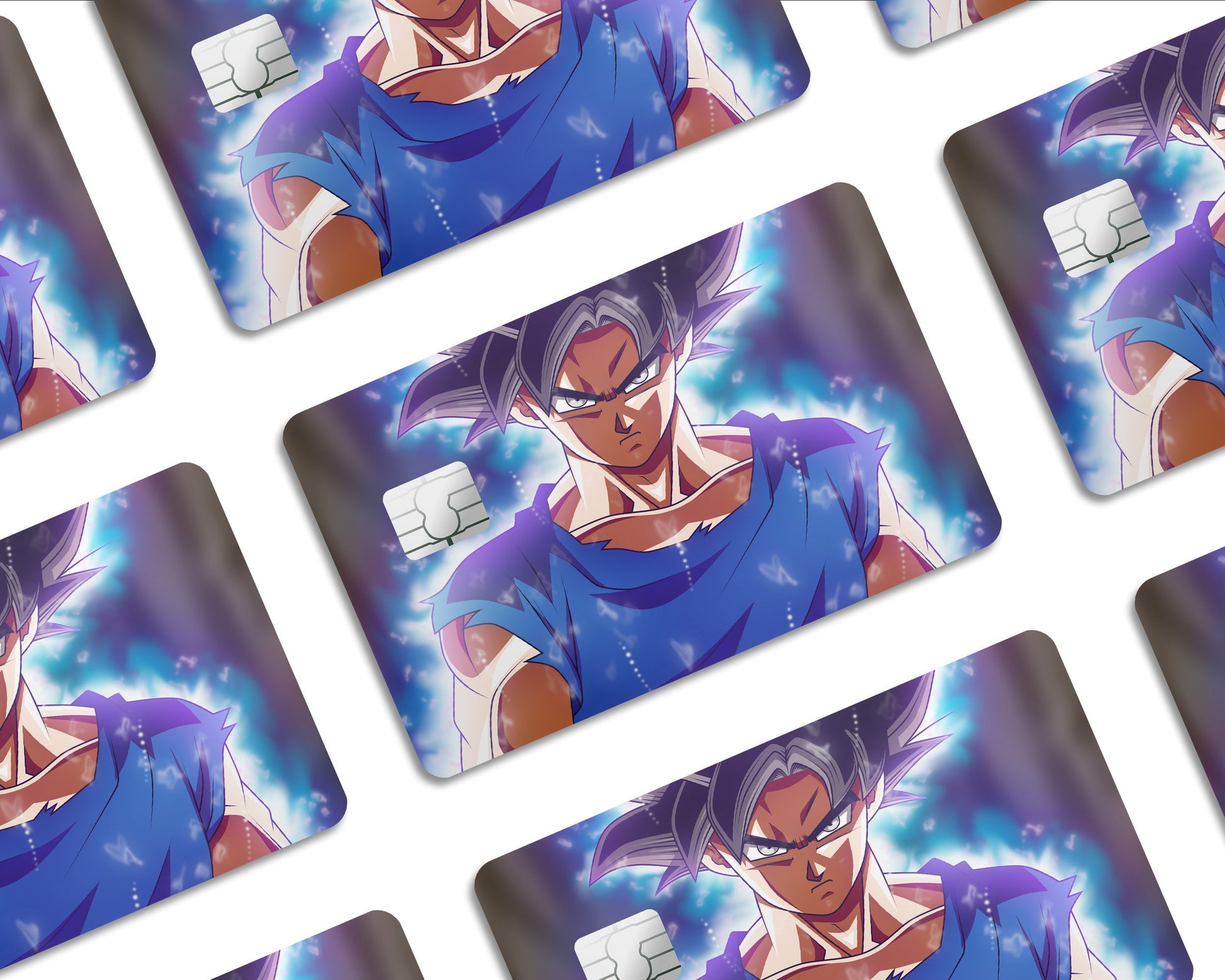 Dragon Ball Goku Ultra Instinct Super Saiyan Credit Card Skin Sticker Vinyl Bundle